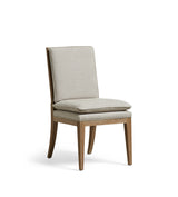 Vasa Linen Dining Chair - Mushroom Grey
