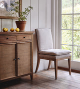 Vasa Linen Dining Chair - Mushroom Grey