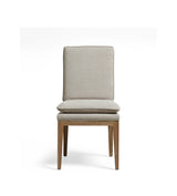 Vasa Linen Dining Chair - Mushroom Grey