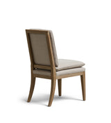 Vasa Linen Dining Chair - Mushroom Grey