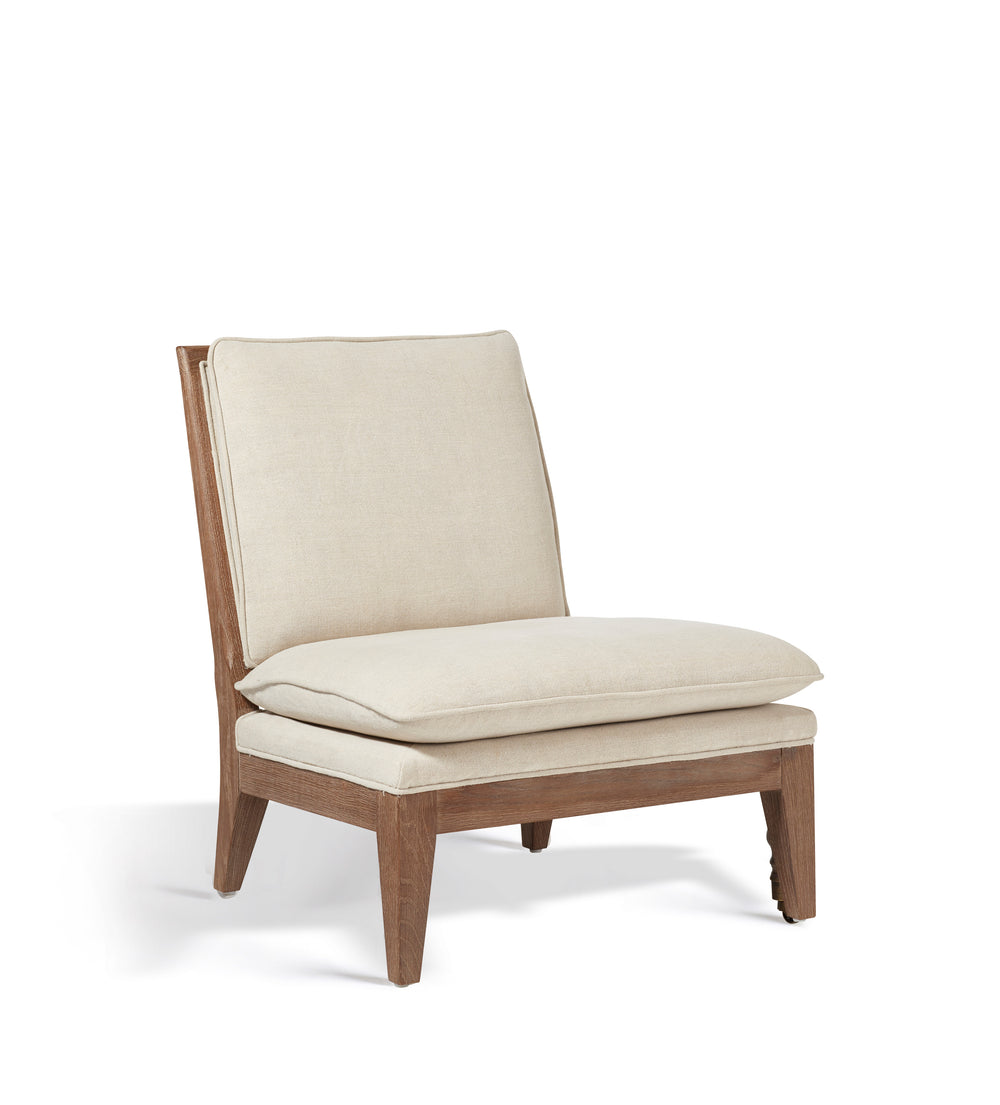 Vasa Linen Lounge Chair - Natural