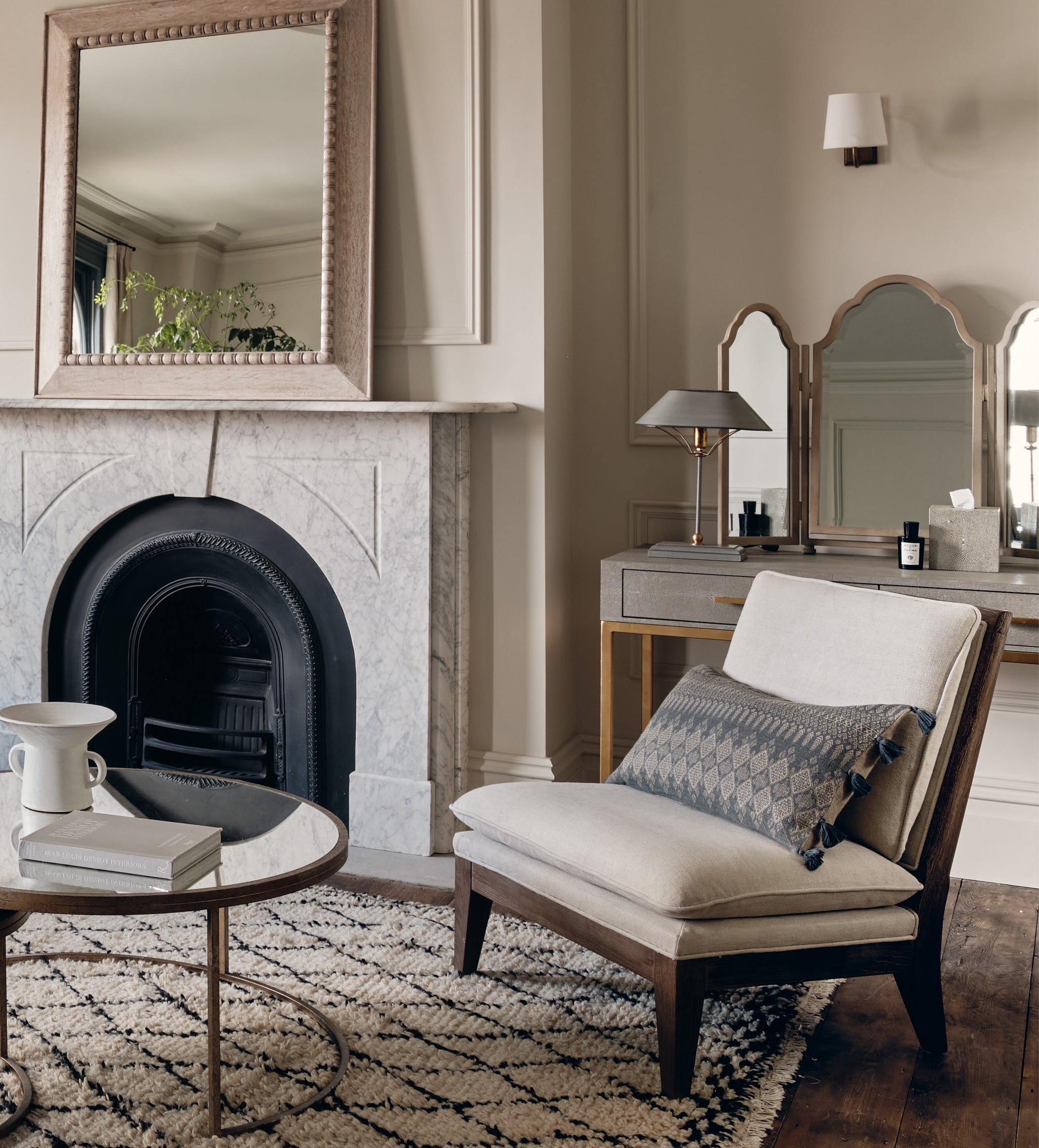 Vasa Linen Lounge Chair - Natural