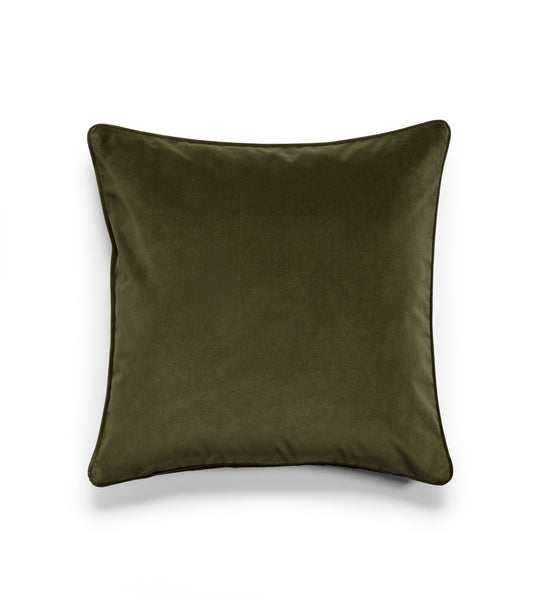 Vellus Velvet Cushion Cover - Cedar Green | OKA