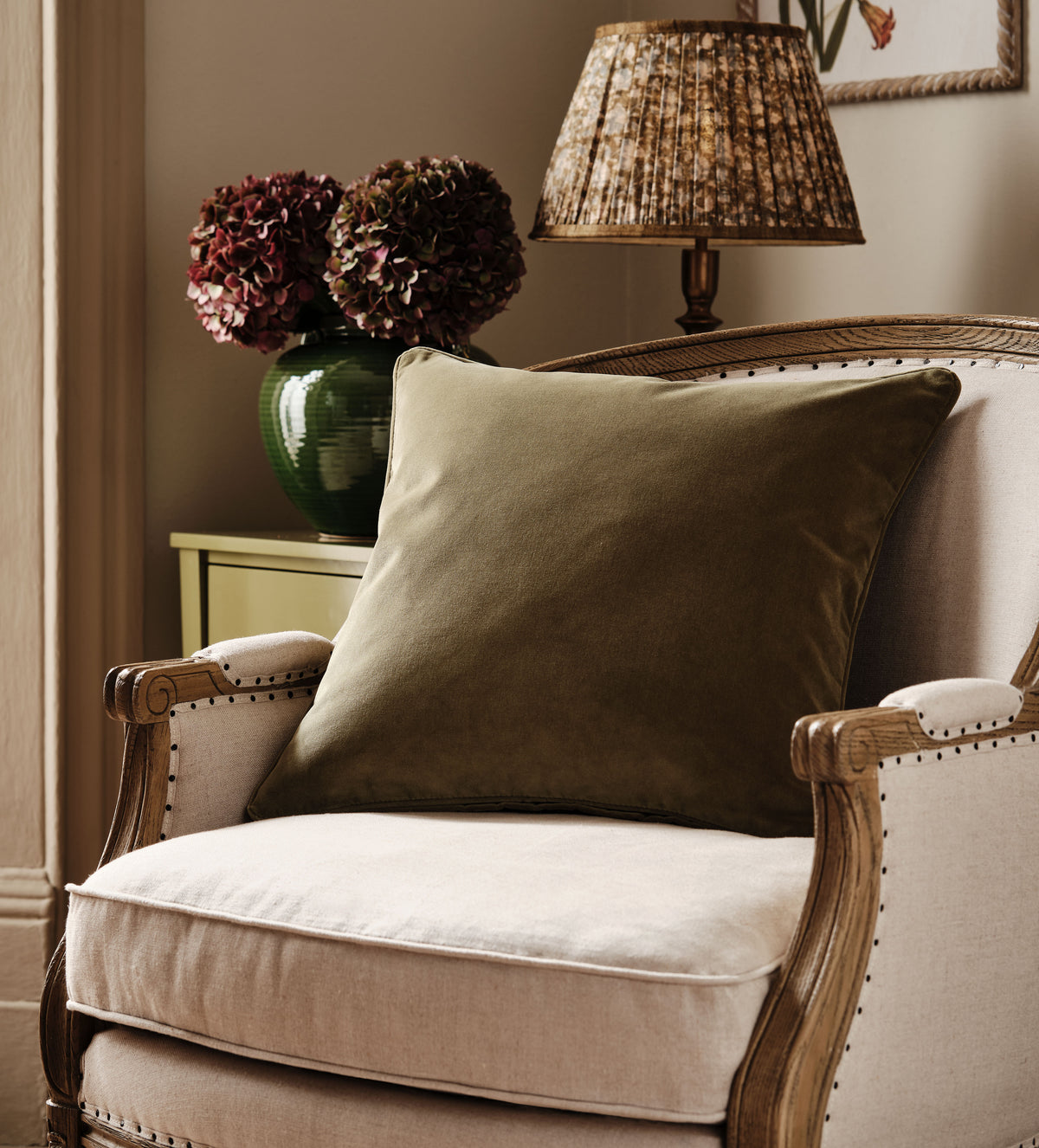 Vellus Velvet Cushion Cover - Evergreen