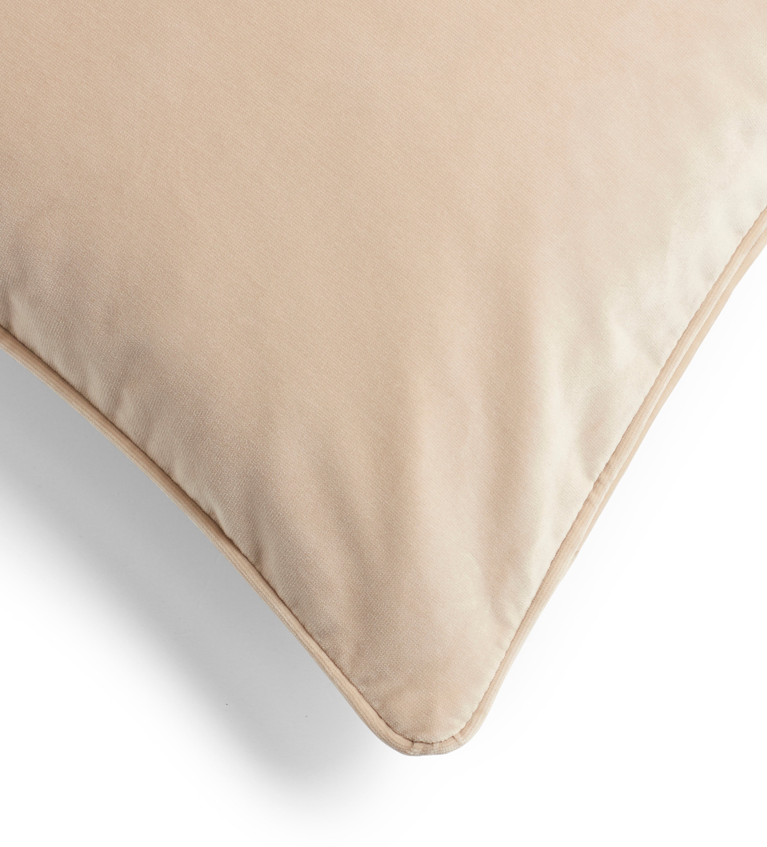 Vellus Velvet Cushion Cover - Putty