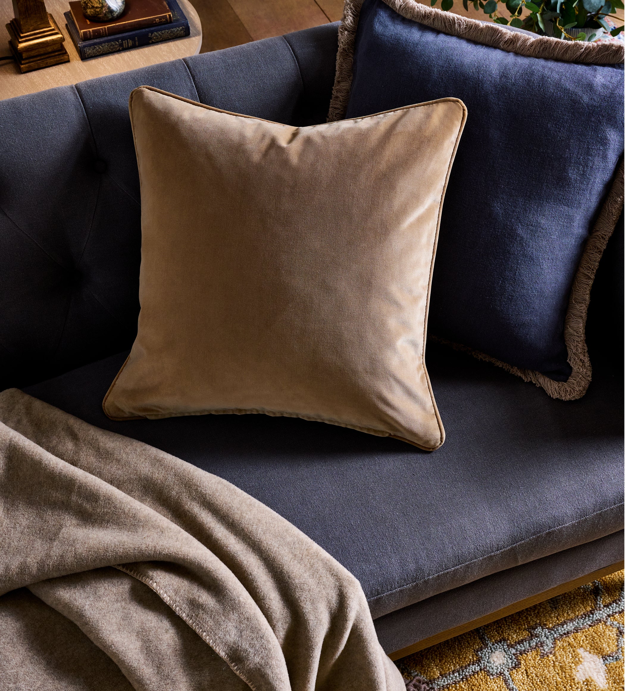 Vellus Velvet Cushion Cover - Sand