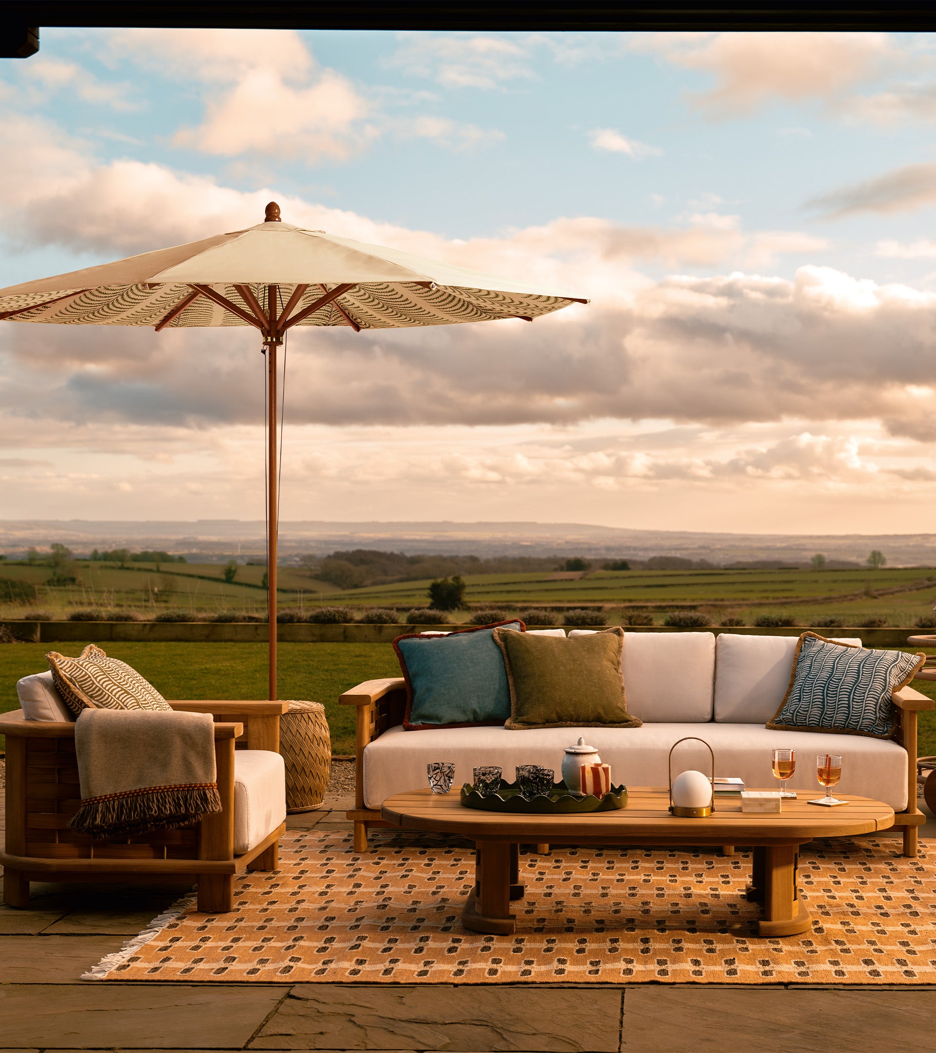 Verdandi Garden Sofa - Natural Teak