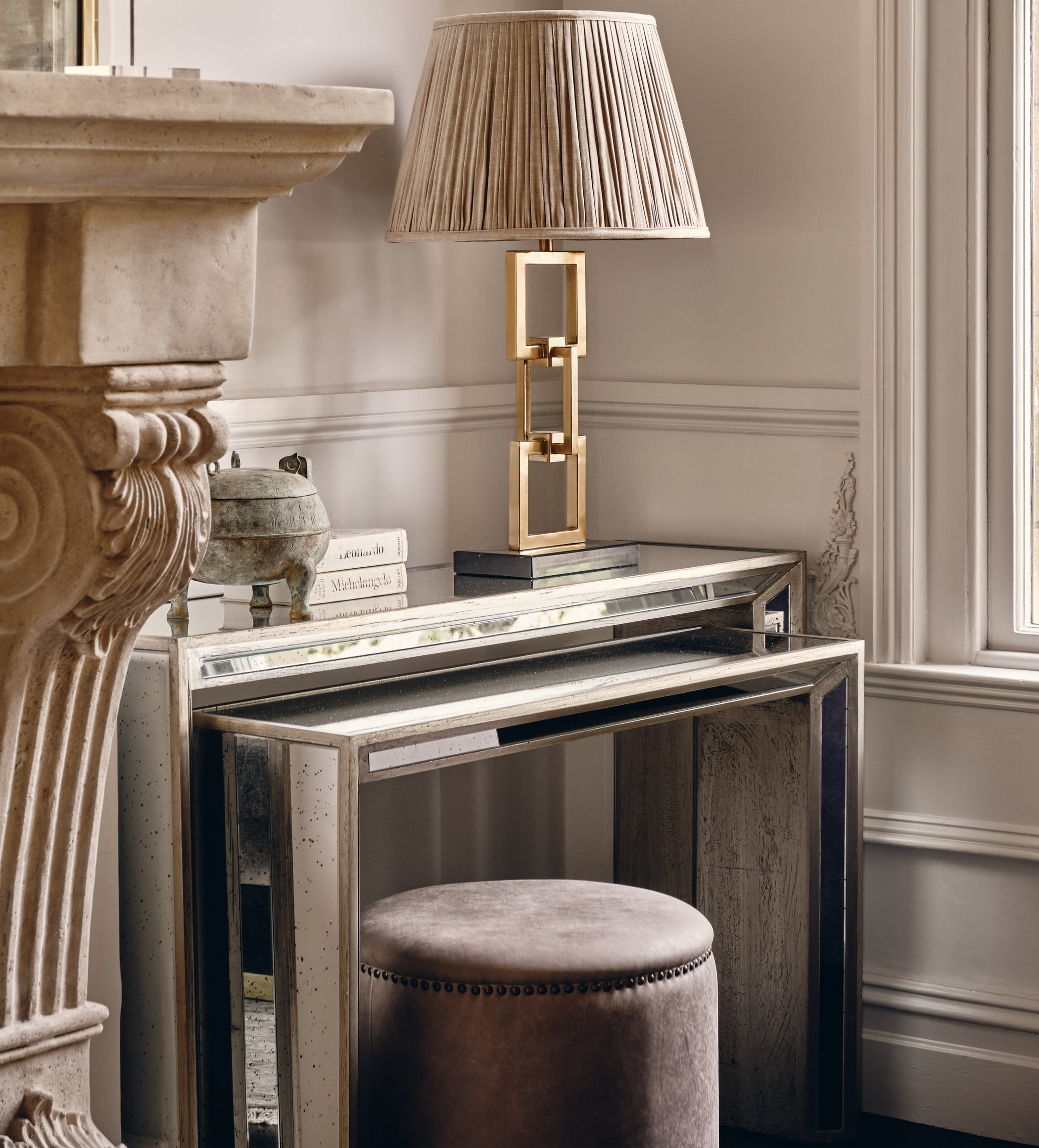 Versailles Nesting Consoles - Antique Bronze
