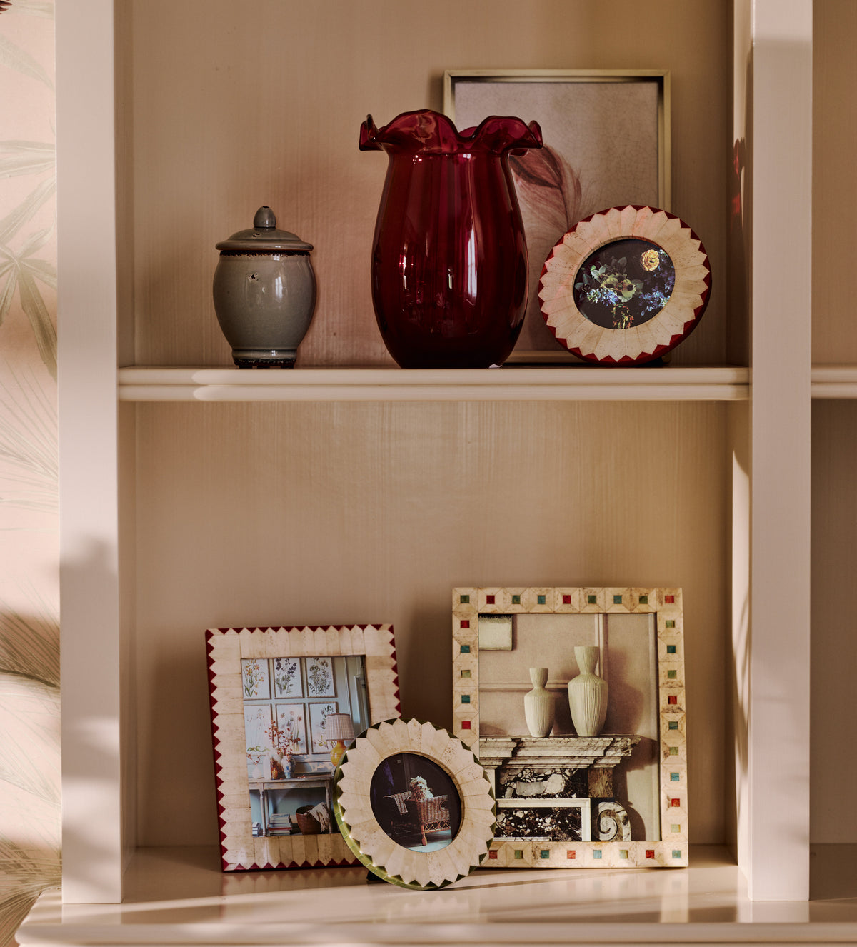Visus Bone Photo Frame 6x8" - Red