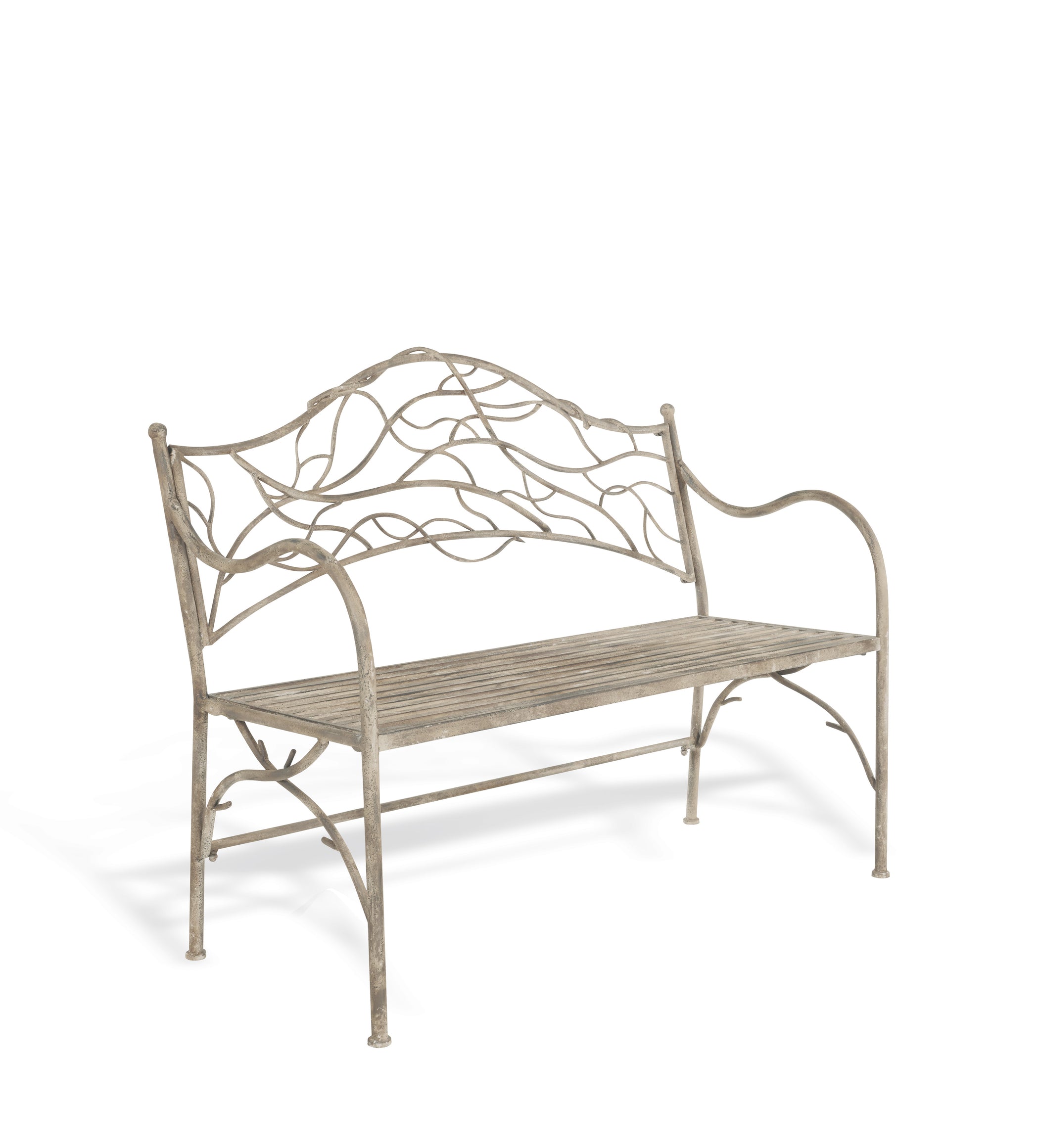 Viticcio Metal Garden Bench - Grey