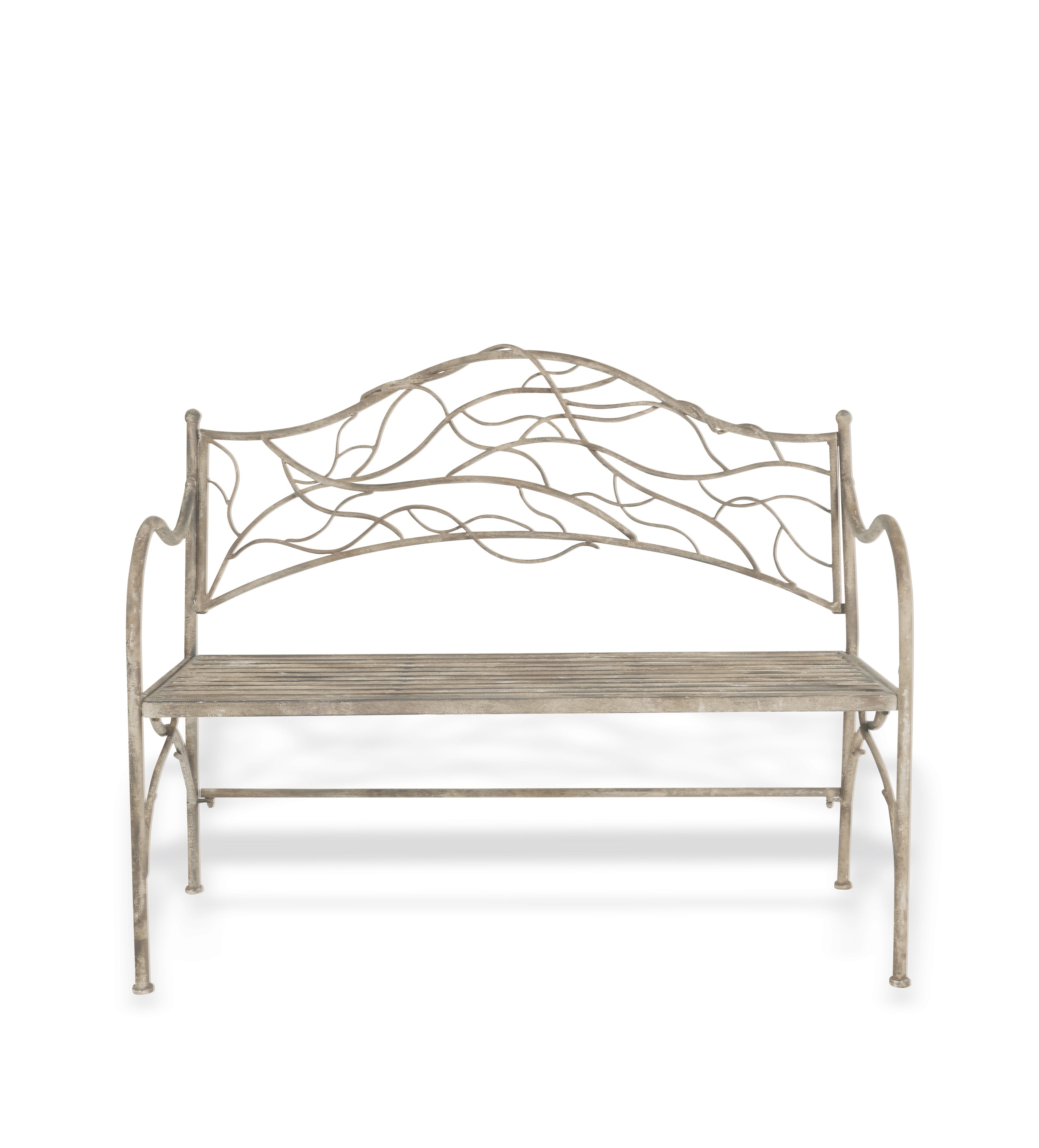 Viticcio Metal Garden Bench - Grey