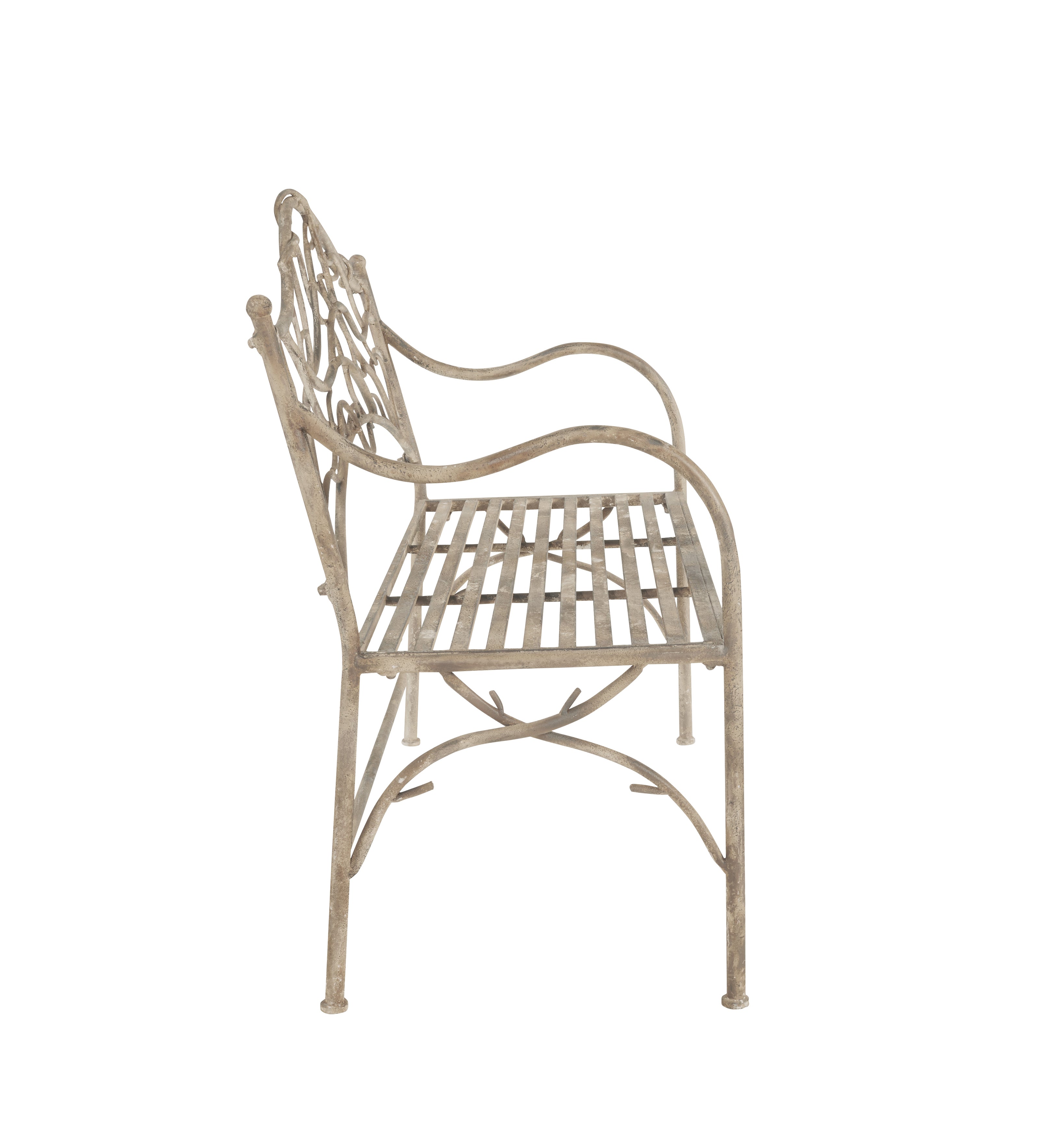 Viticcio Metal Garden Bench - Grey