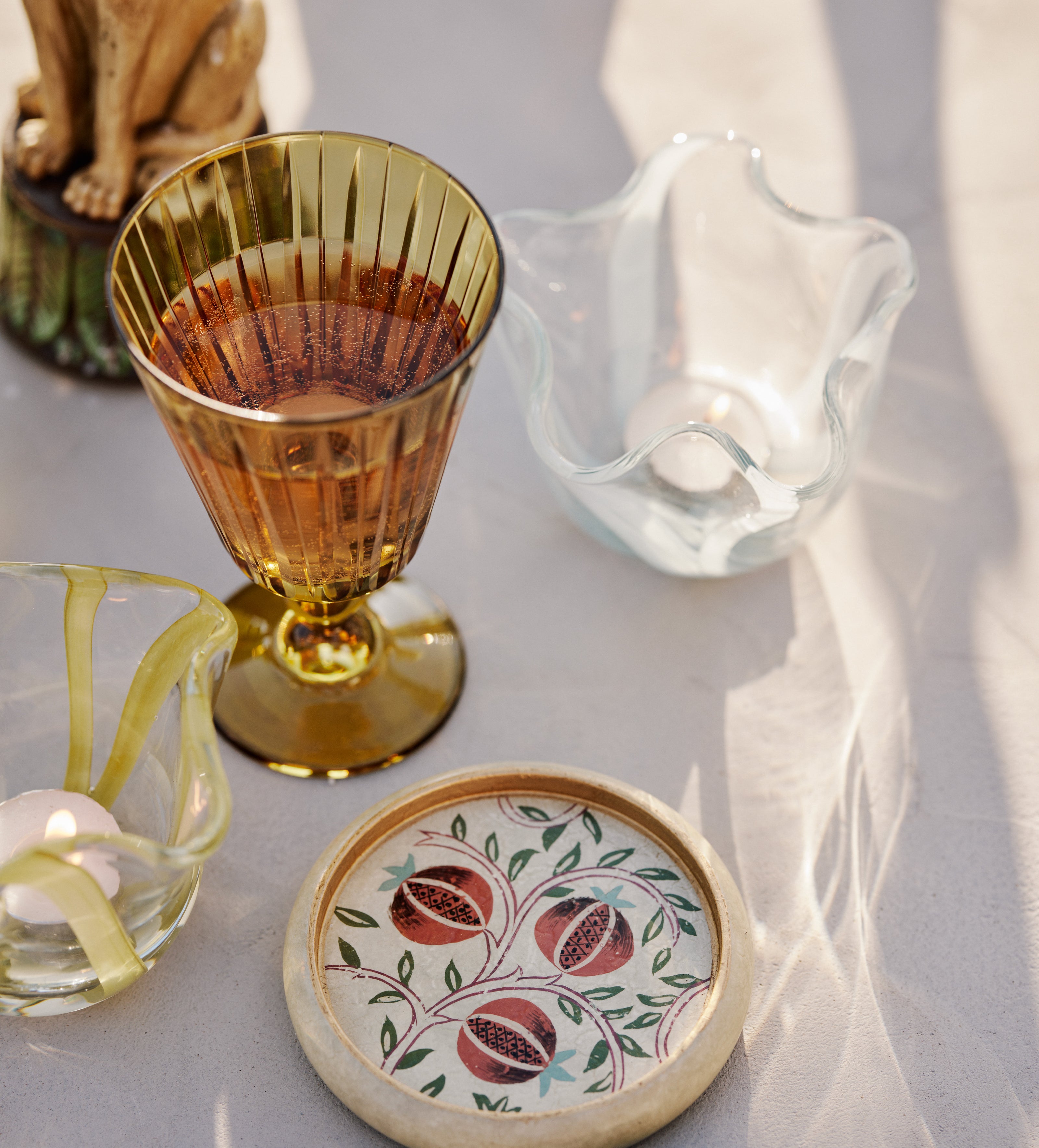 Vitrea Tealight Holders - Set of Three - Multi