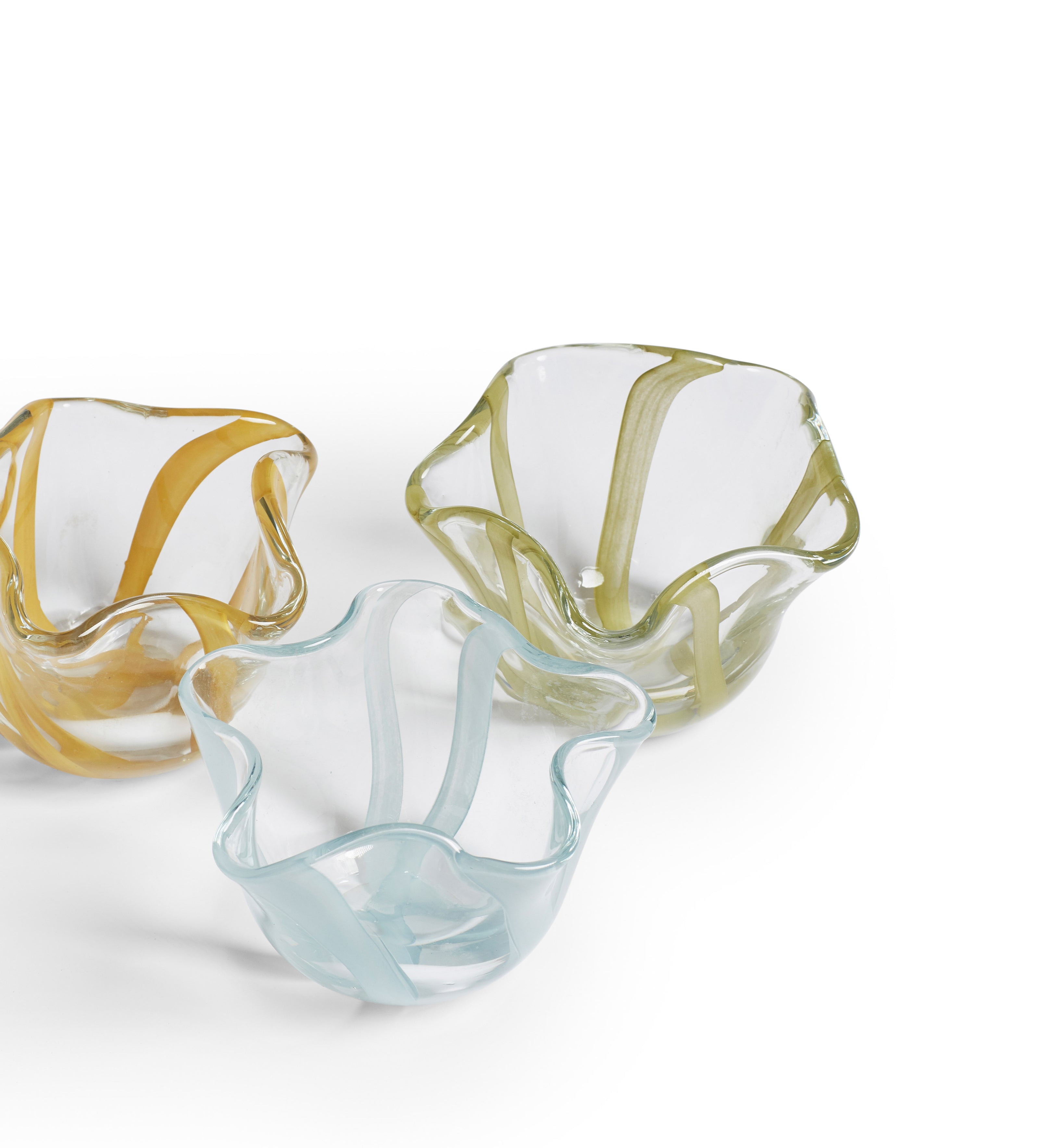 Vitrea Tealight Holders - Set of Three - Multi