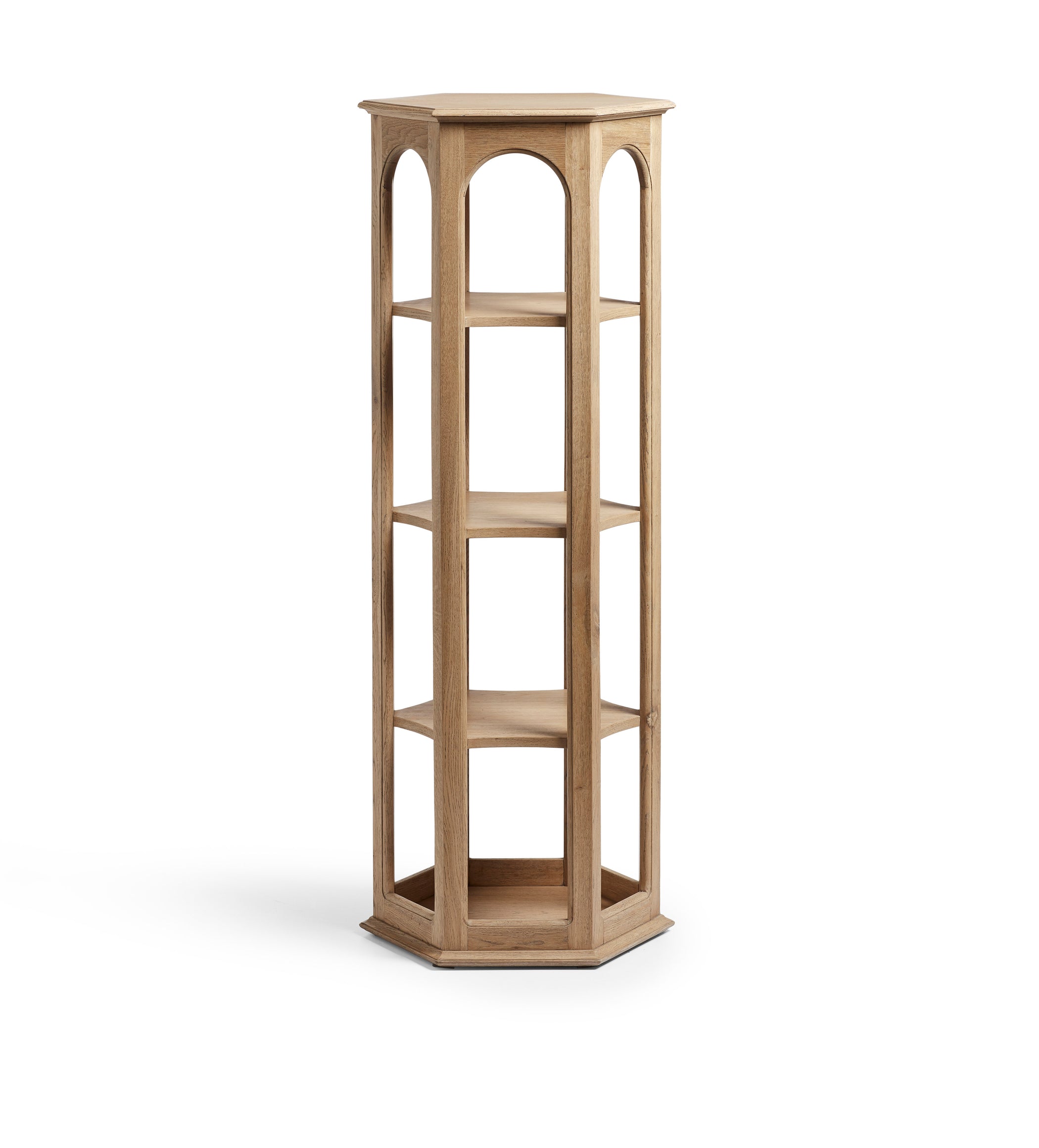 Voussoir Shelves - Weathered Oak