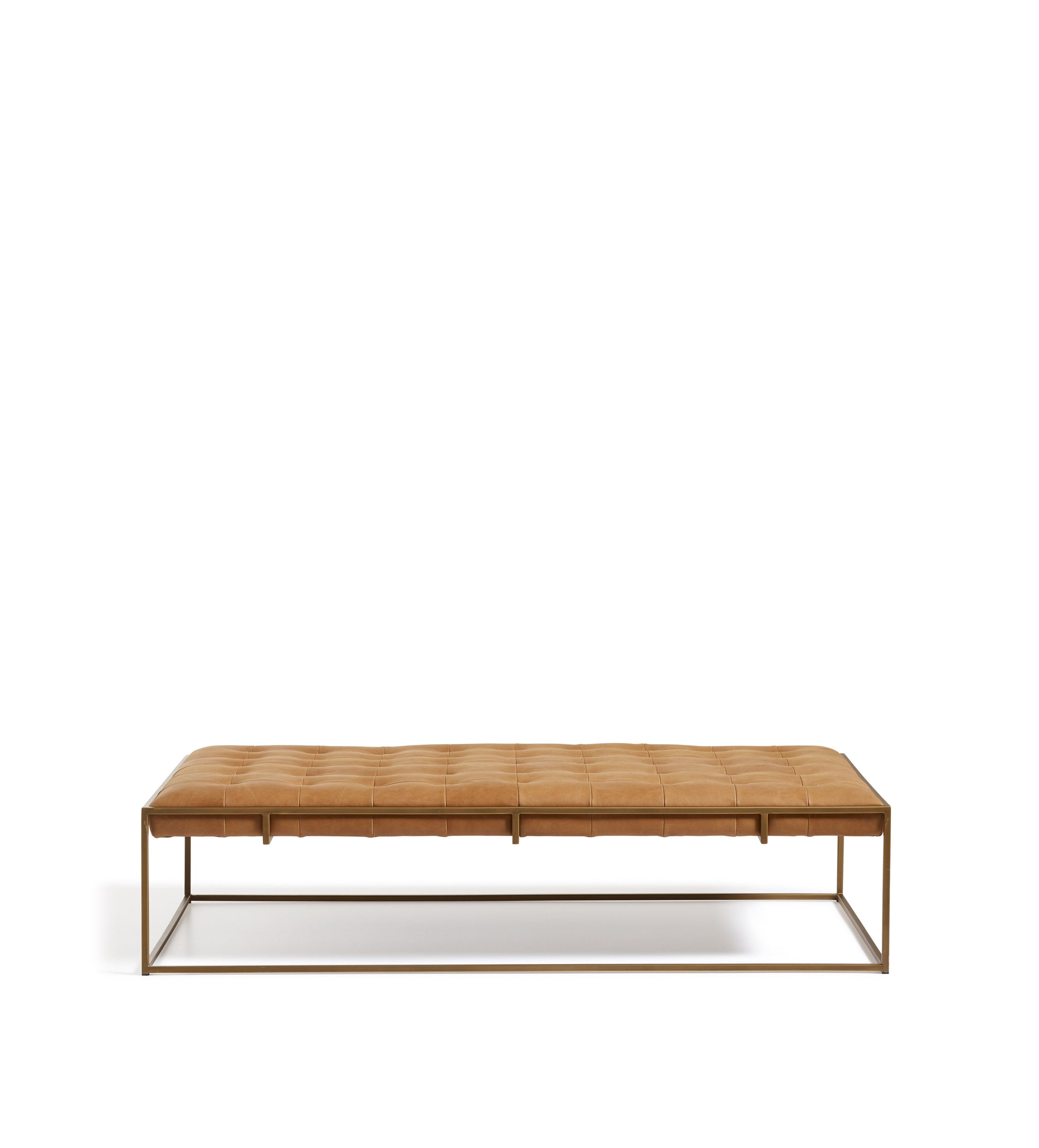 Wallace Coffee Table/Ottoman - Caramel