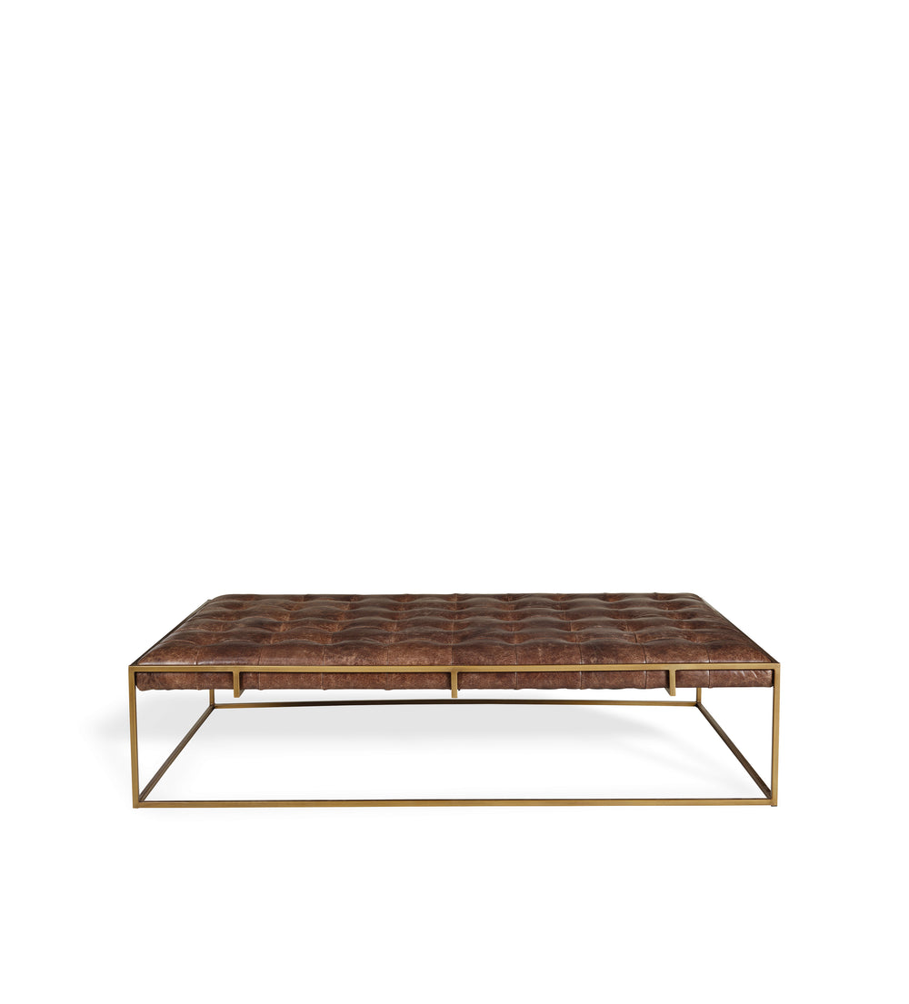 Wallace Coffee Table/Ottoman - Aged Hazelnut