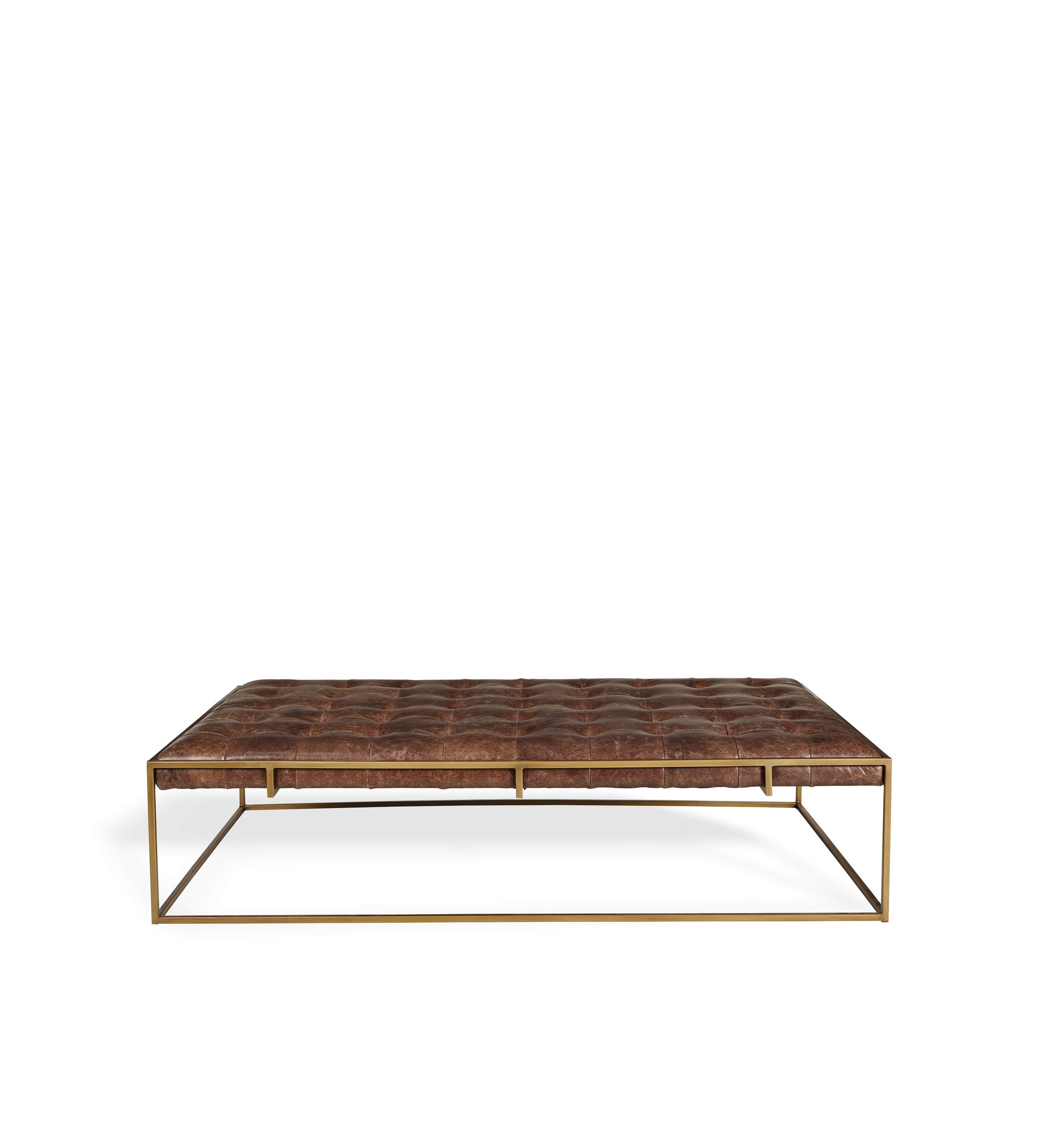 Wallace Coffee Table/Ottoman - Aged Hazelnut