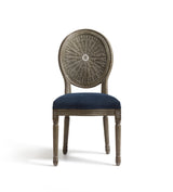 Washakie Linen Dining Chair - Pure Navy