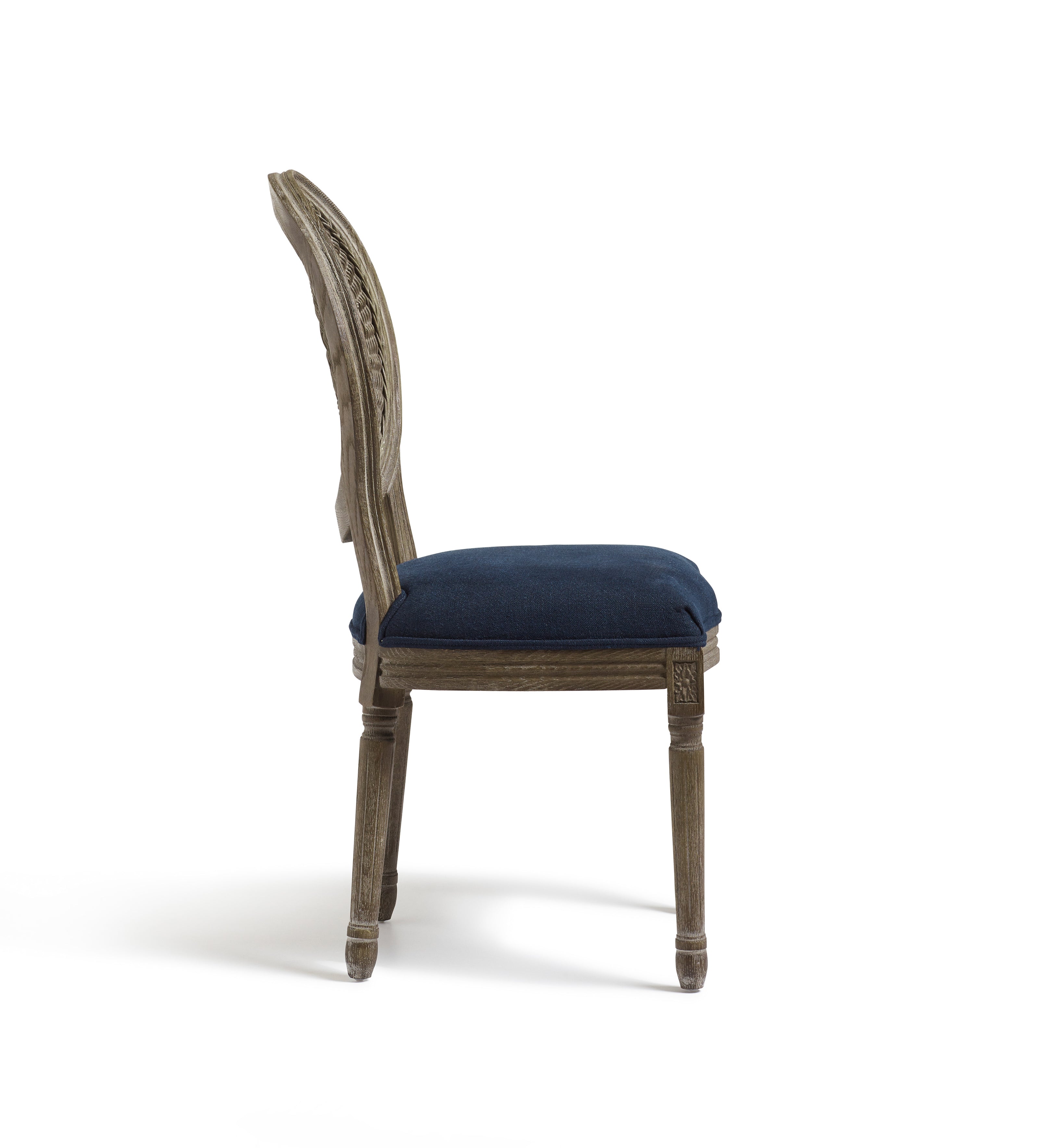 Washakie Linen Dining Chair - Pure Navy
