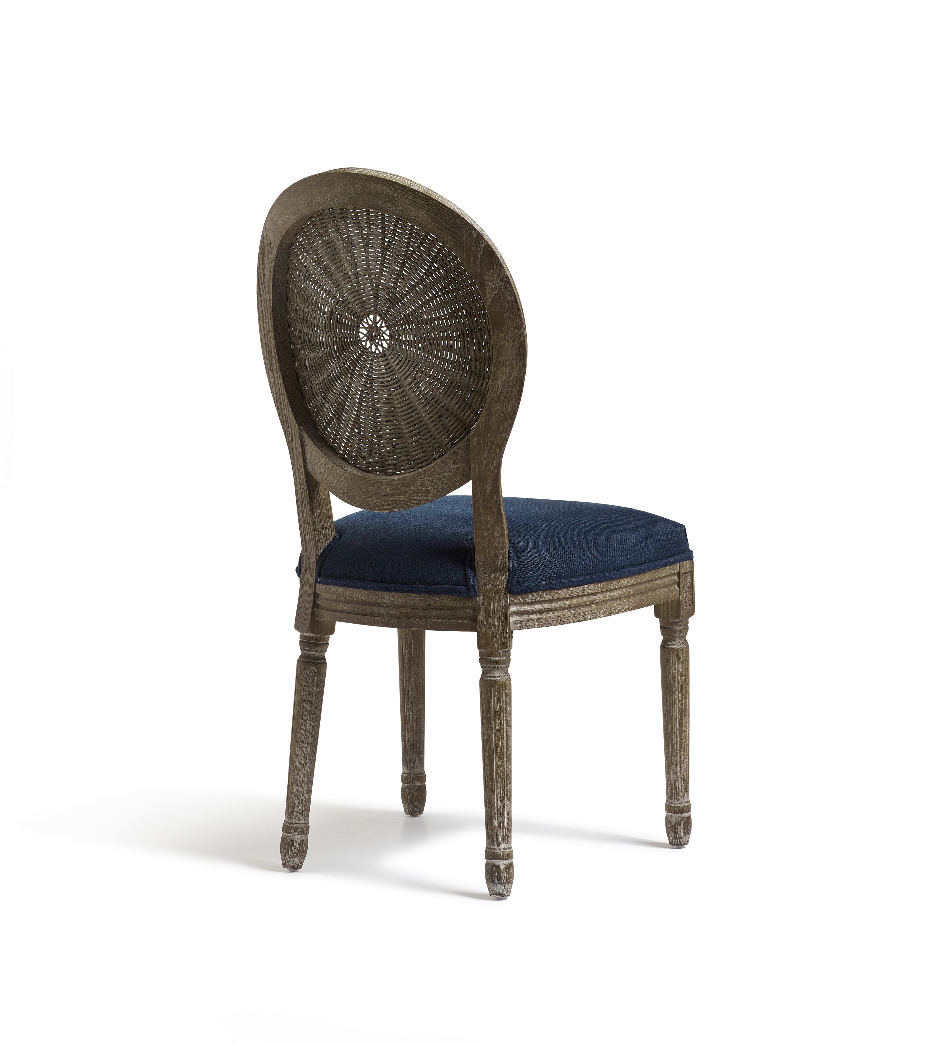 Washakie Linen Dining Chair - Pure Navy