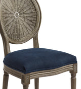 Washakie Linen Dining Chair - Pure Navy