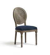 Washakie Linen Dining Chair - Pure Navy