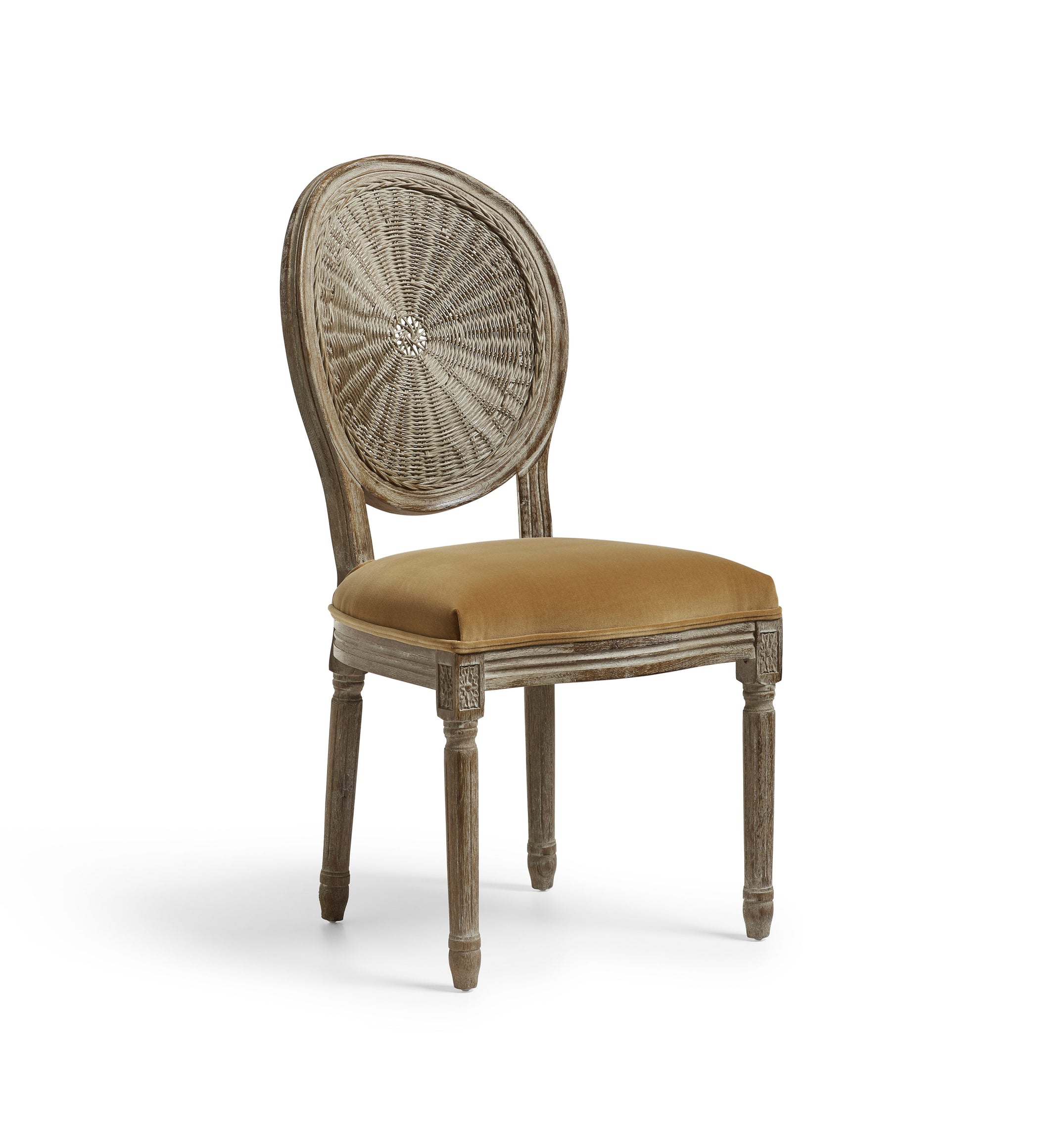 Washakie Velvet Dining Chair - Fawn Velvet