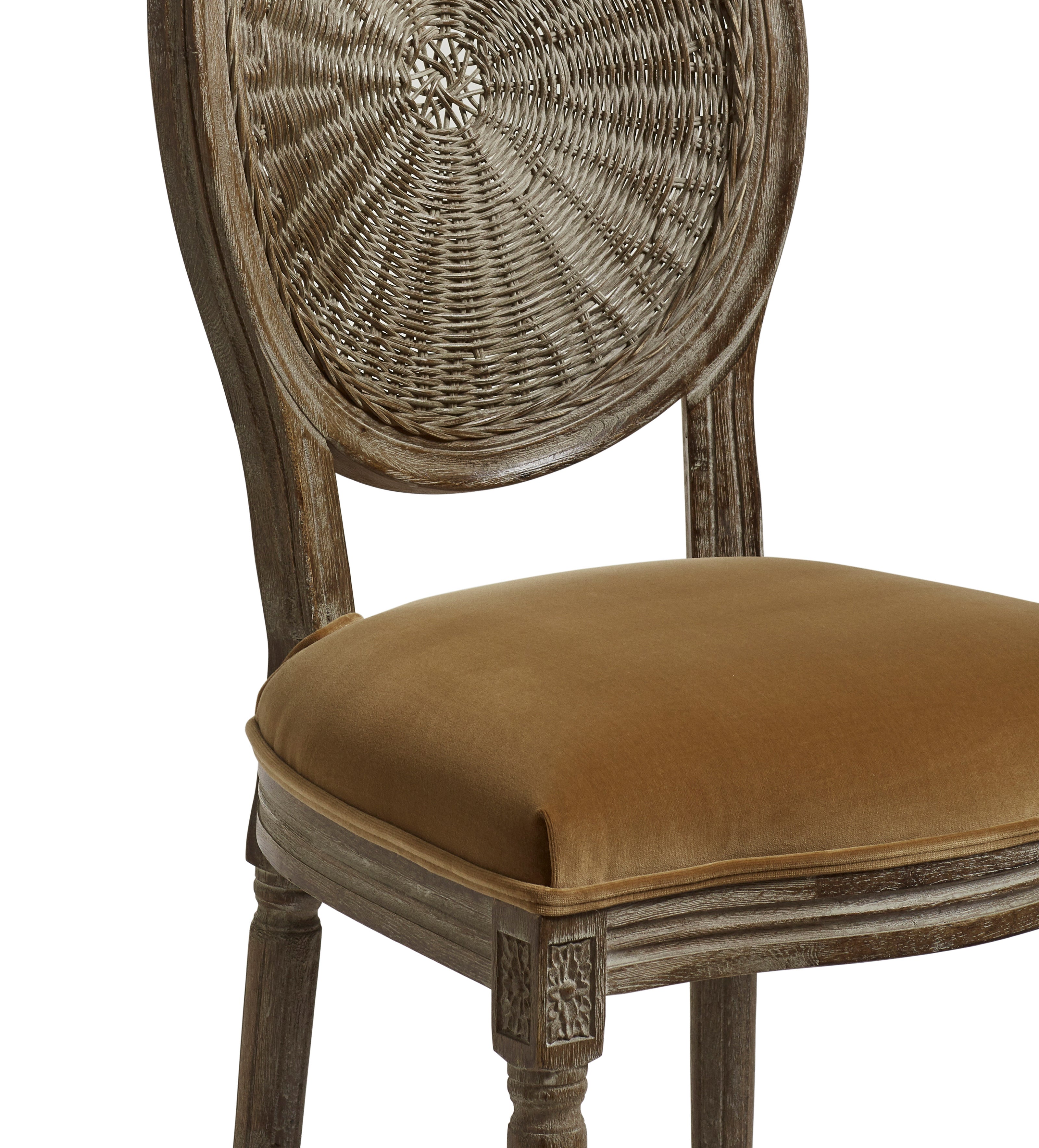 Washakie Velvet Dining Chair - Fawn Velvet