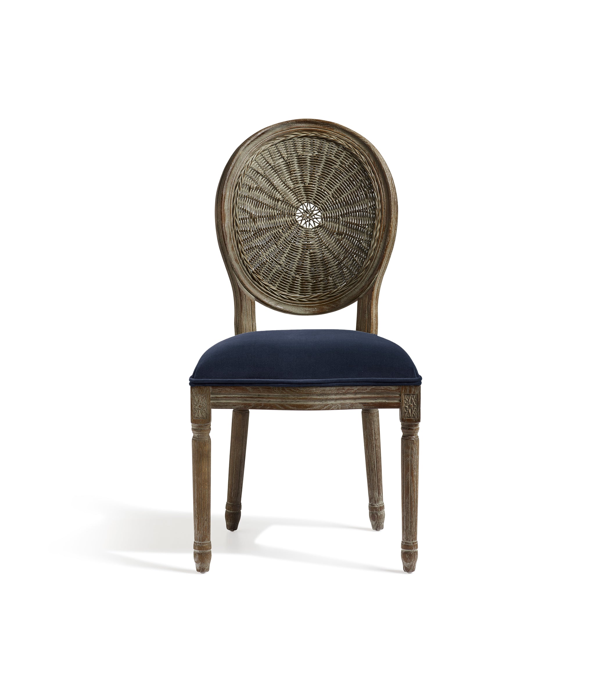 Washakie Linen Dining Chair - Pure Navy