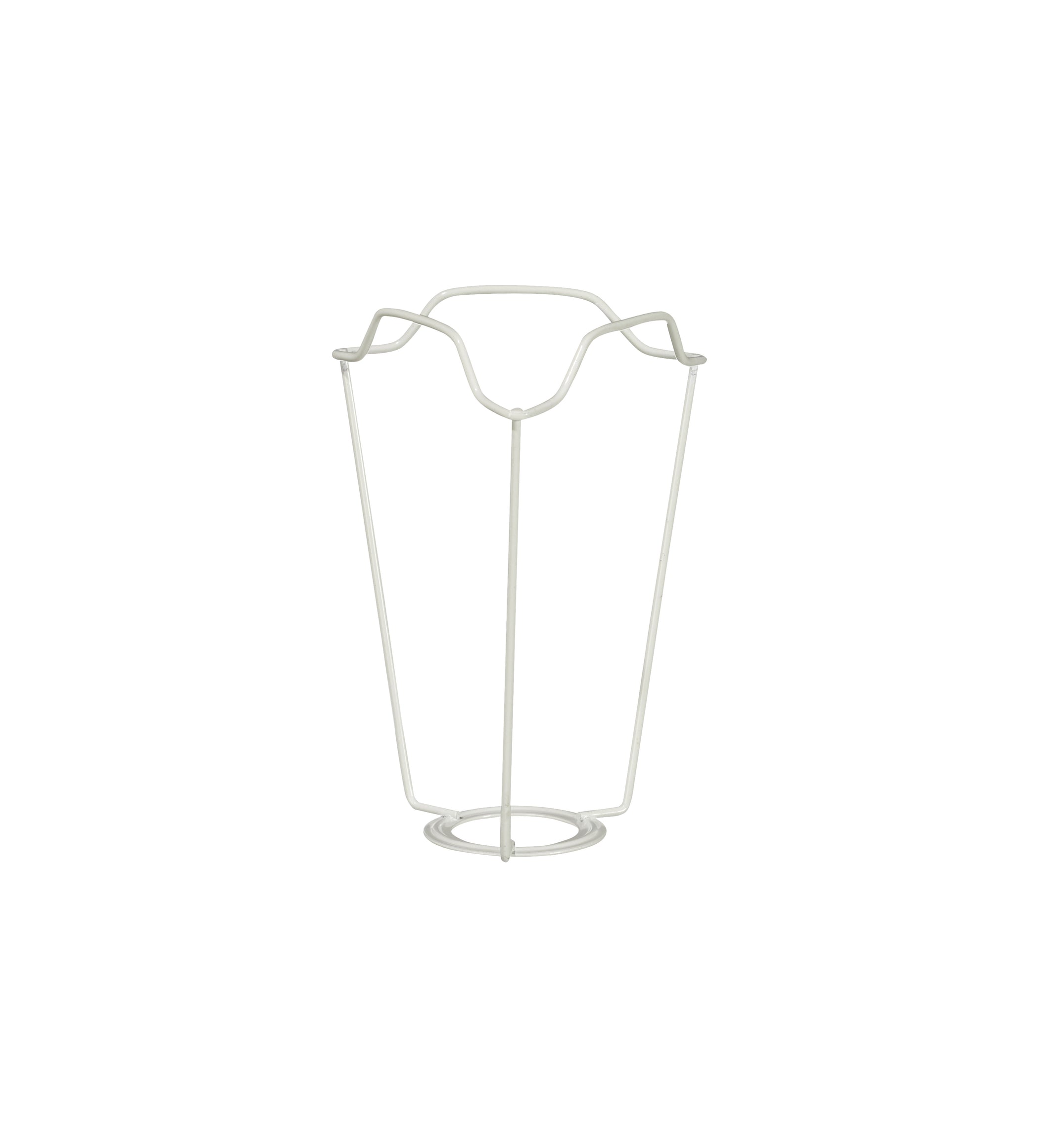 White Coated European Metal Carrier 13cm - White