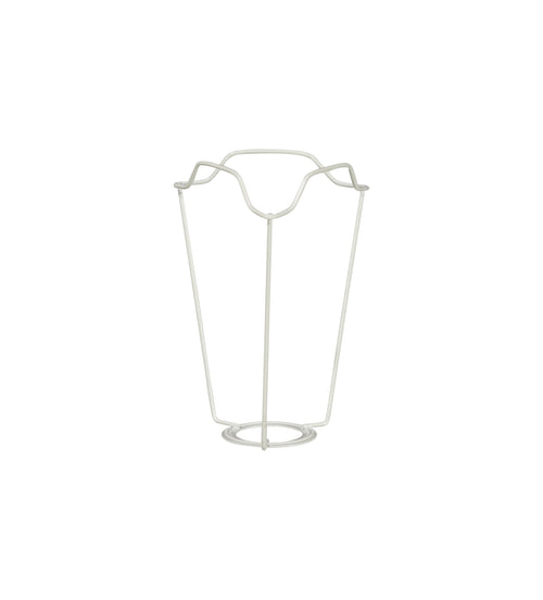 White Coated European Metal Carrier 13cm - White