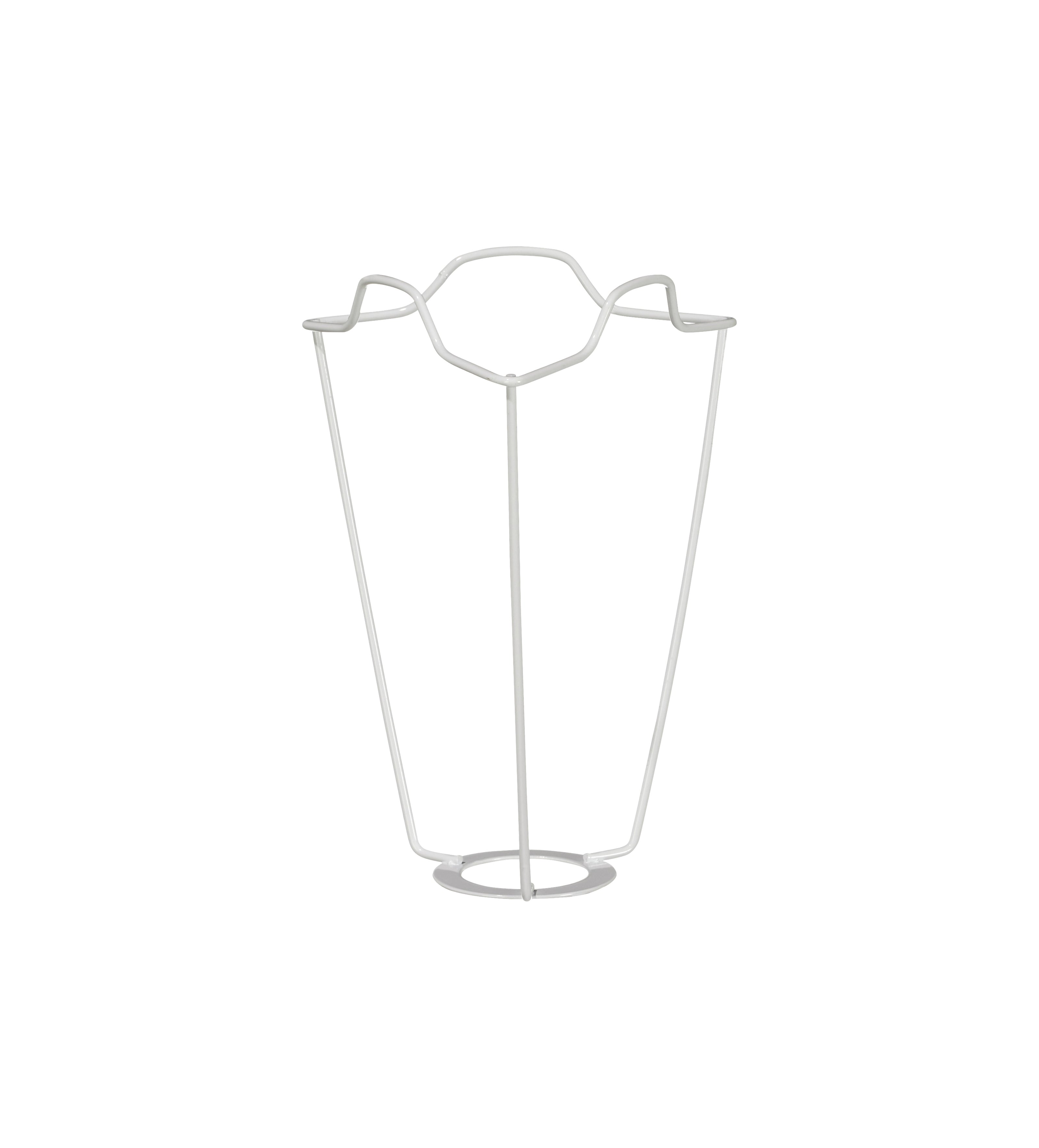 White Coated European Metal Carrier 15cm - White