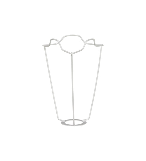 White Coated European Metal Carrier 15cm - White