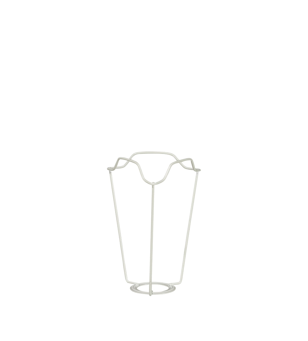 White Coated European Metal Carrier 18cm - White