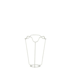 White Coated European Metal Carrier 18cm - White