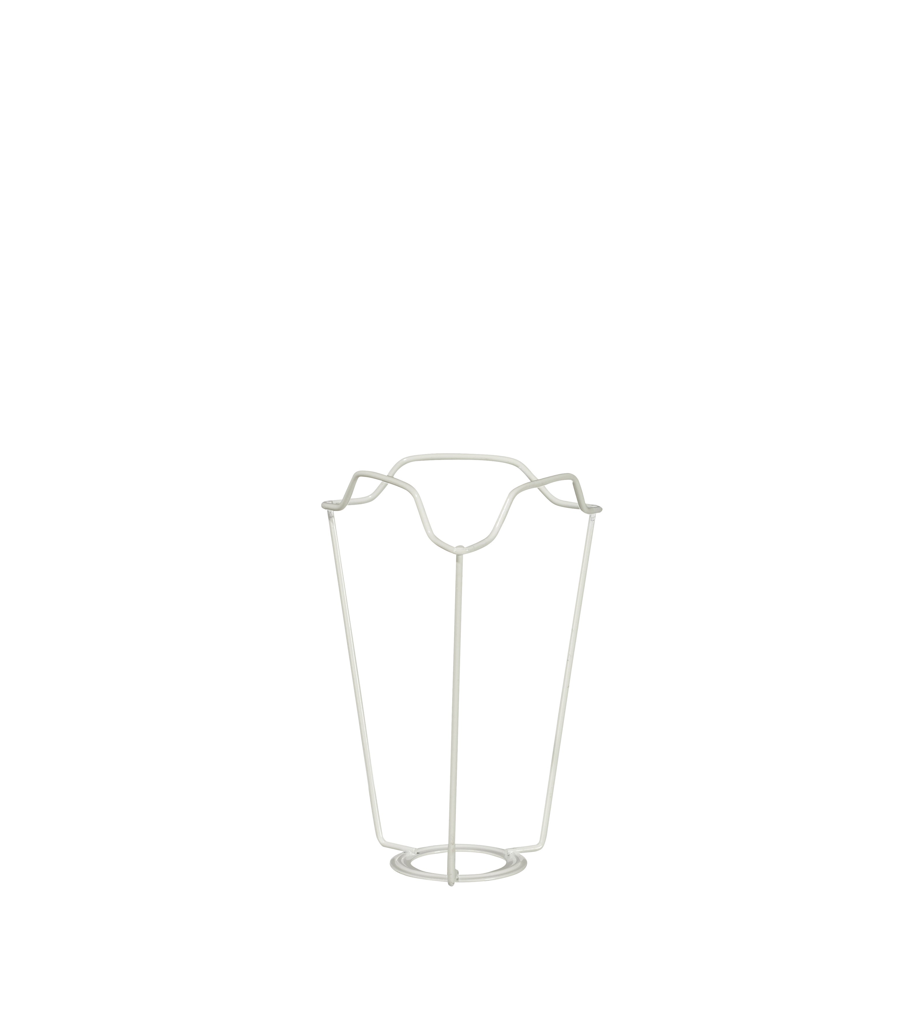 White Coated European Metal Carrier 18cm - White