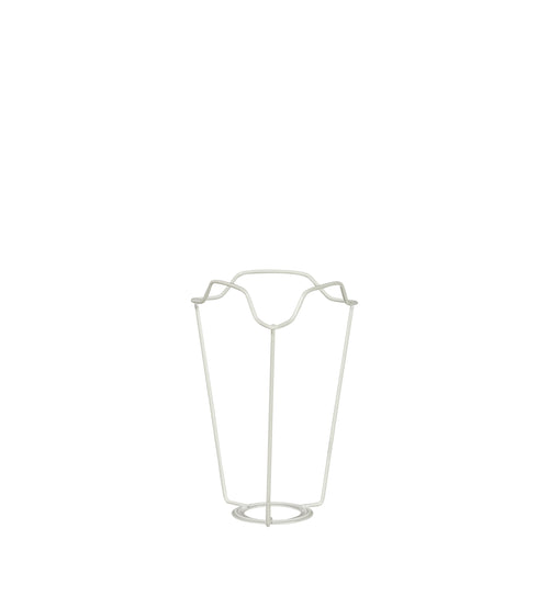 White Coated European Metal Carrier 18cm - White