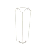 White Coated European Metal Carrier 20cm - White