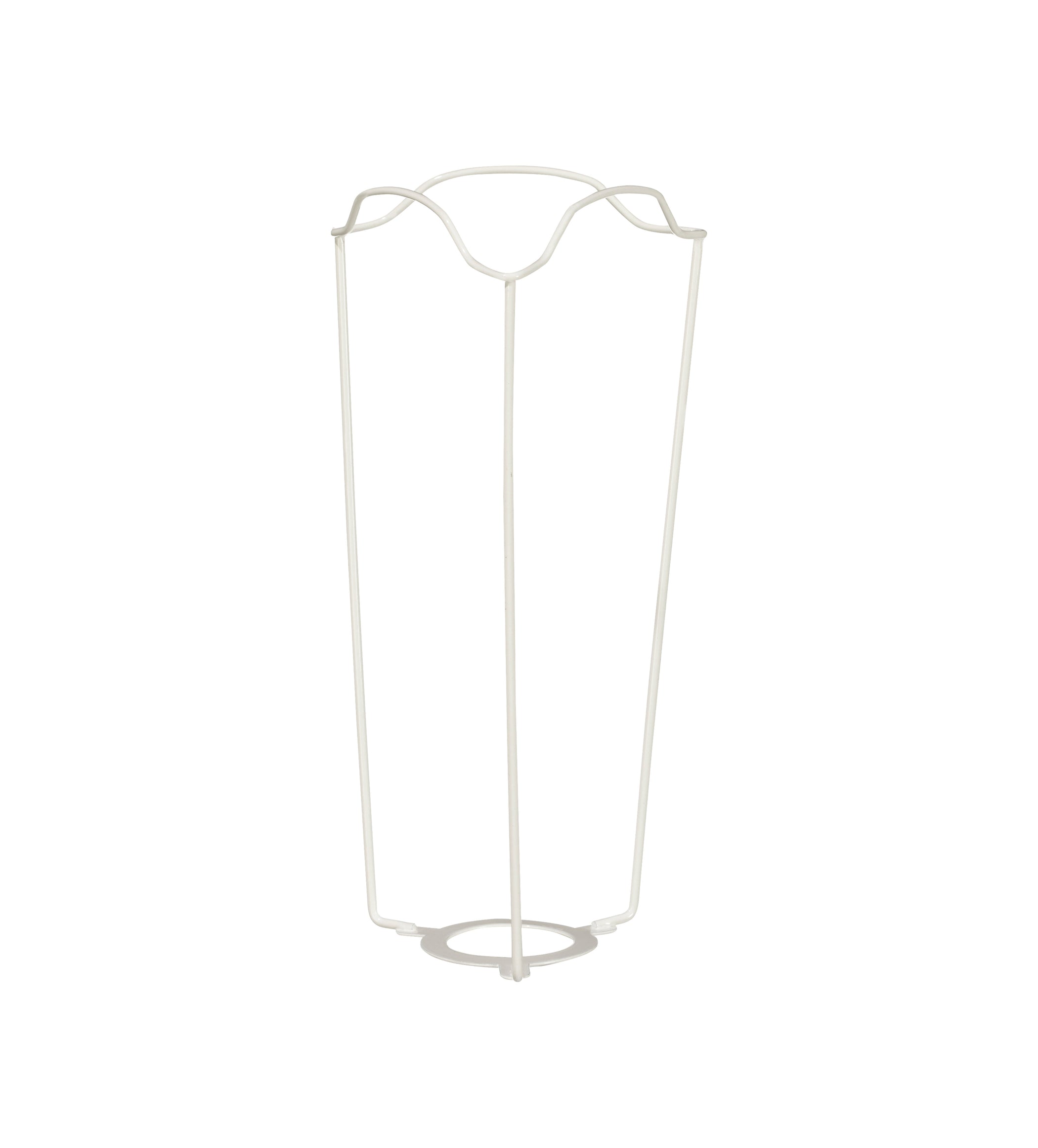 White Coated European Metal Carrier 20cm - White