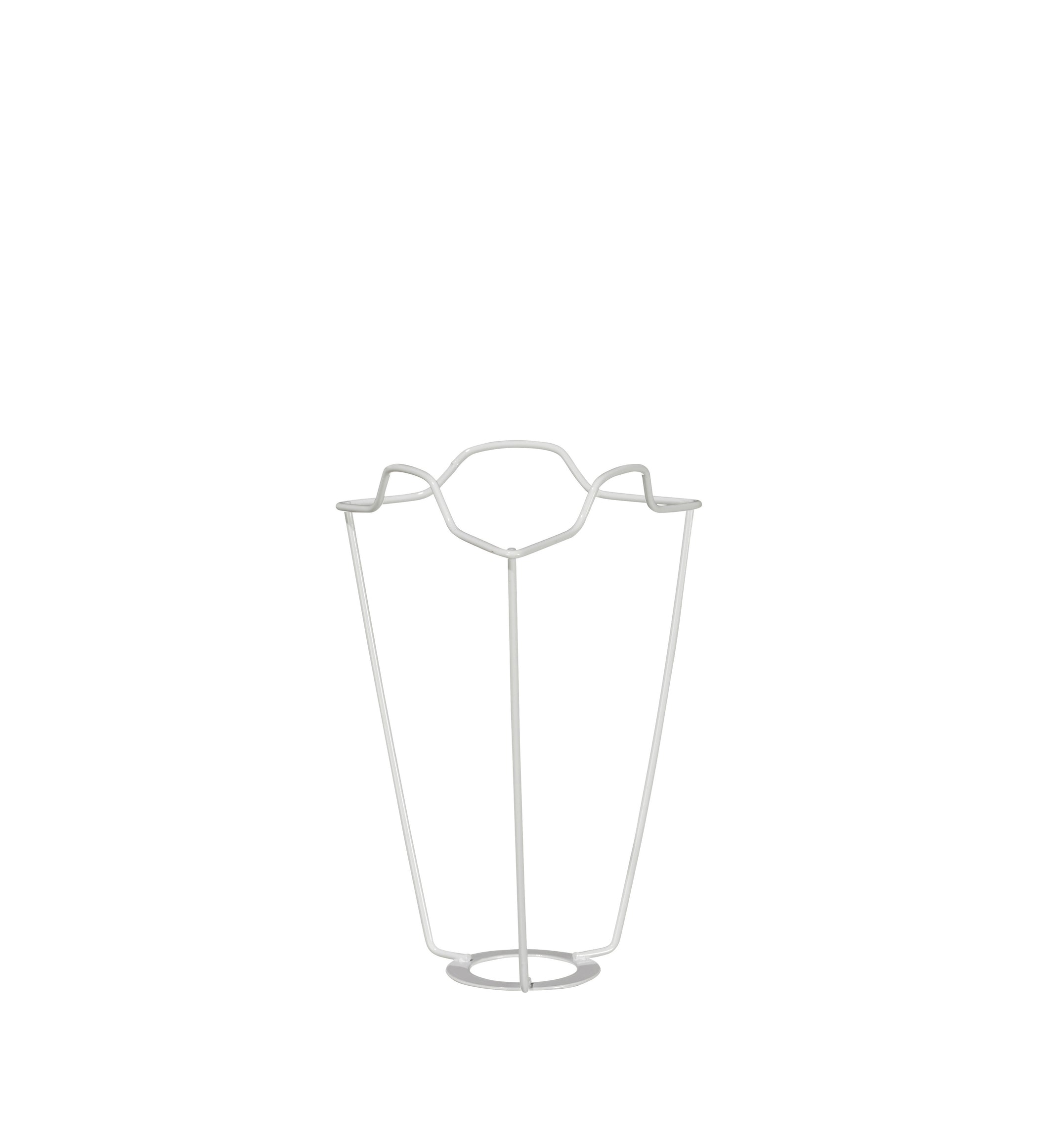 White Coated European Metal Carrier 23cm - White