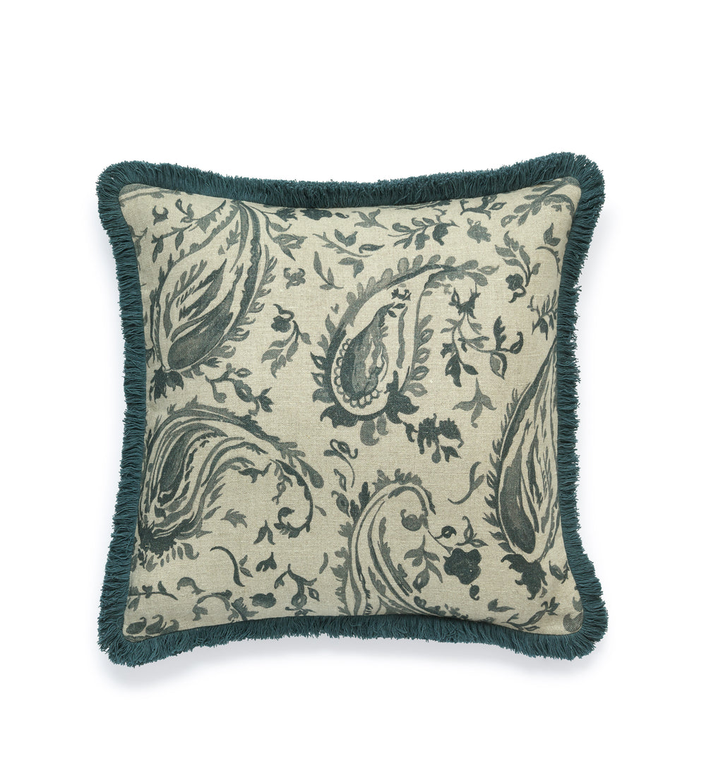 Wilde Cushion Cover - Blue/Natural
