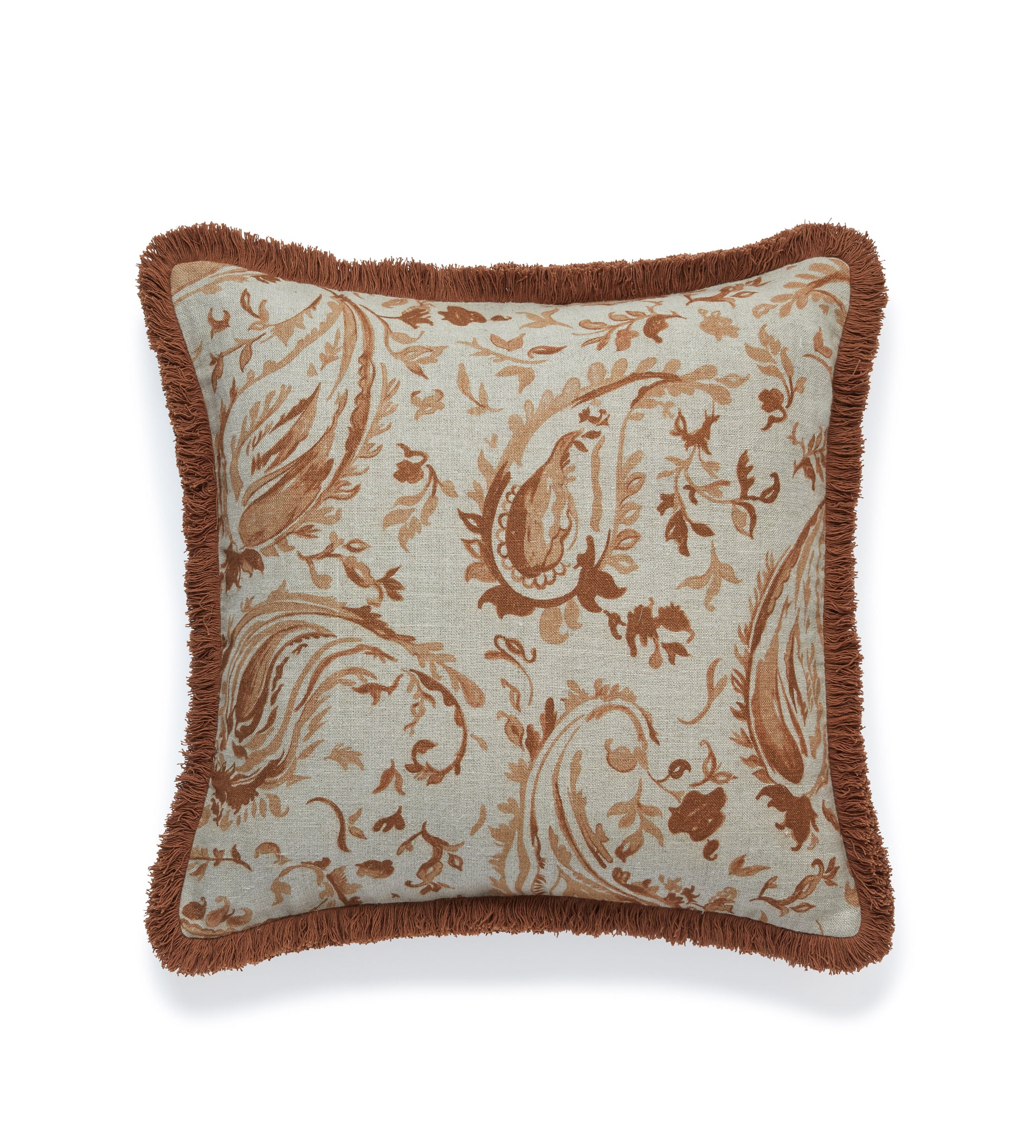 Wilde Cushion Cover - Dirty Orange/Blue