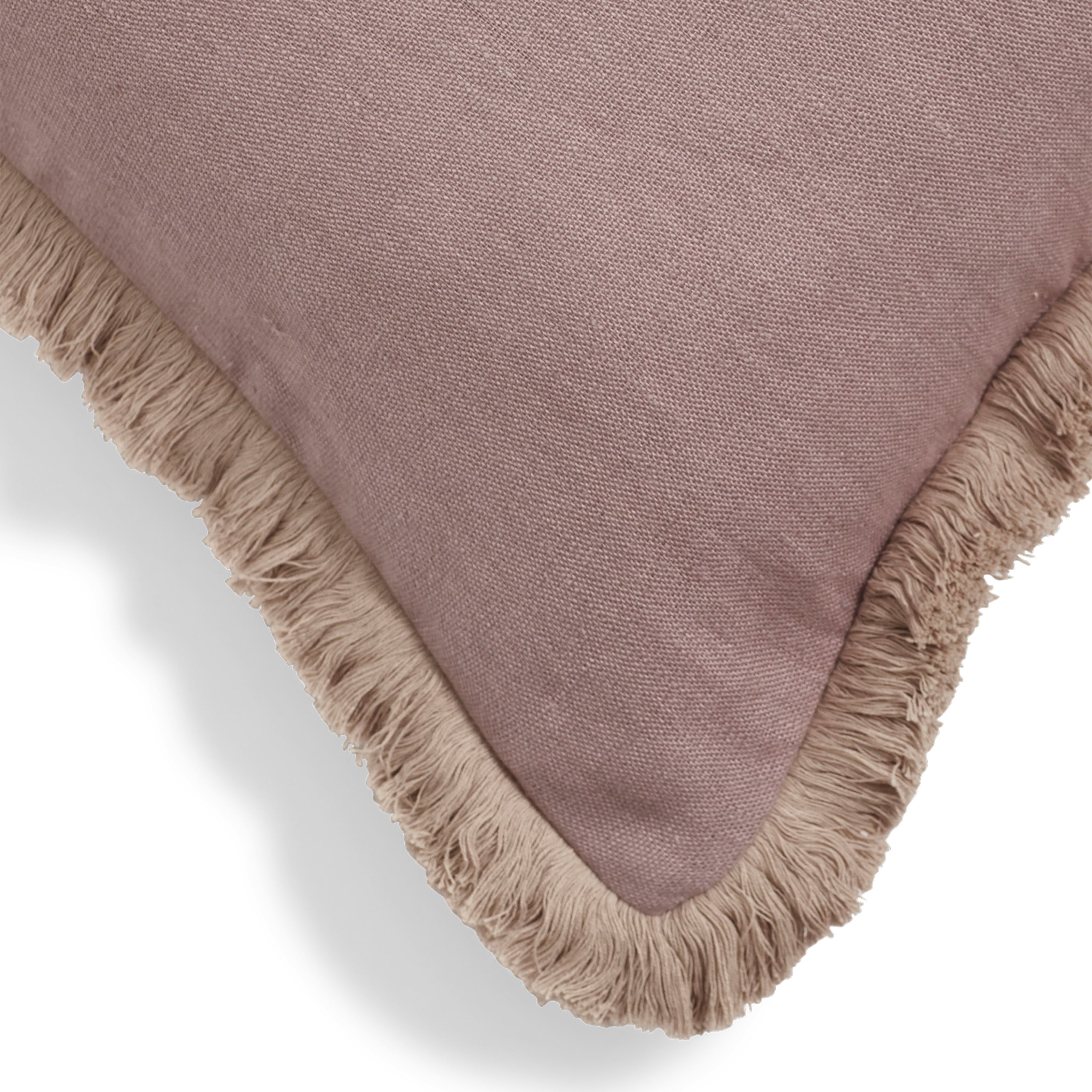 Wilma Cushion Cover with Fringing - Purple