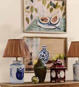 Wu Shou Table Lamp Base - Blue/White