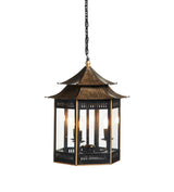 Hanging Pendant Lantern - Rubbed Bronze