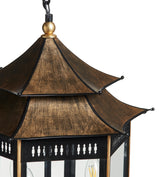 Hanging Pendant Lantern - Rubbed Bronze