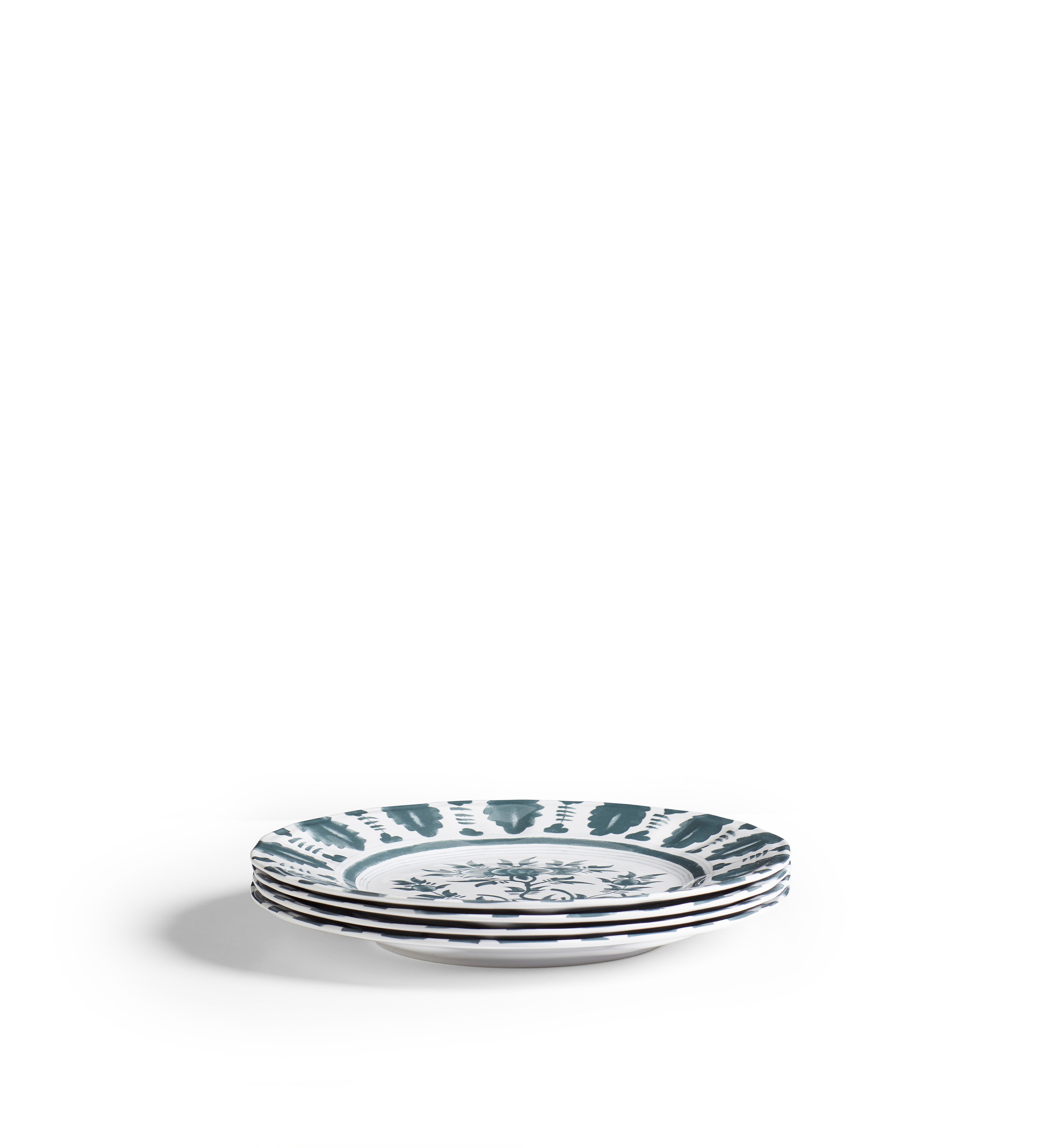 Yuhua Dinner Plates - Set of Four - Air Force Blue | OKA
