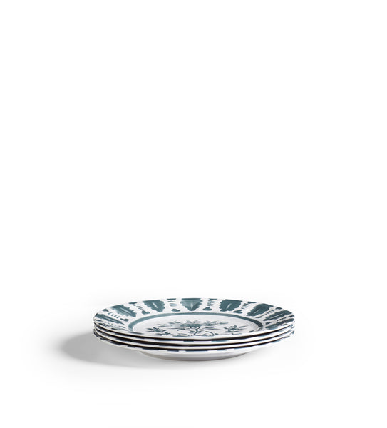 Yuhua Dinner Plates - Set of Four - Air Force Blue | OKA