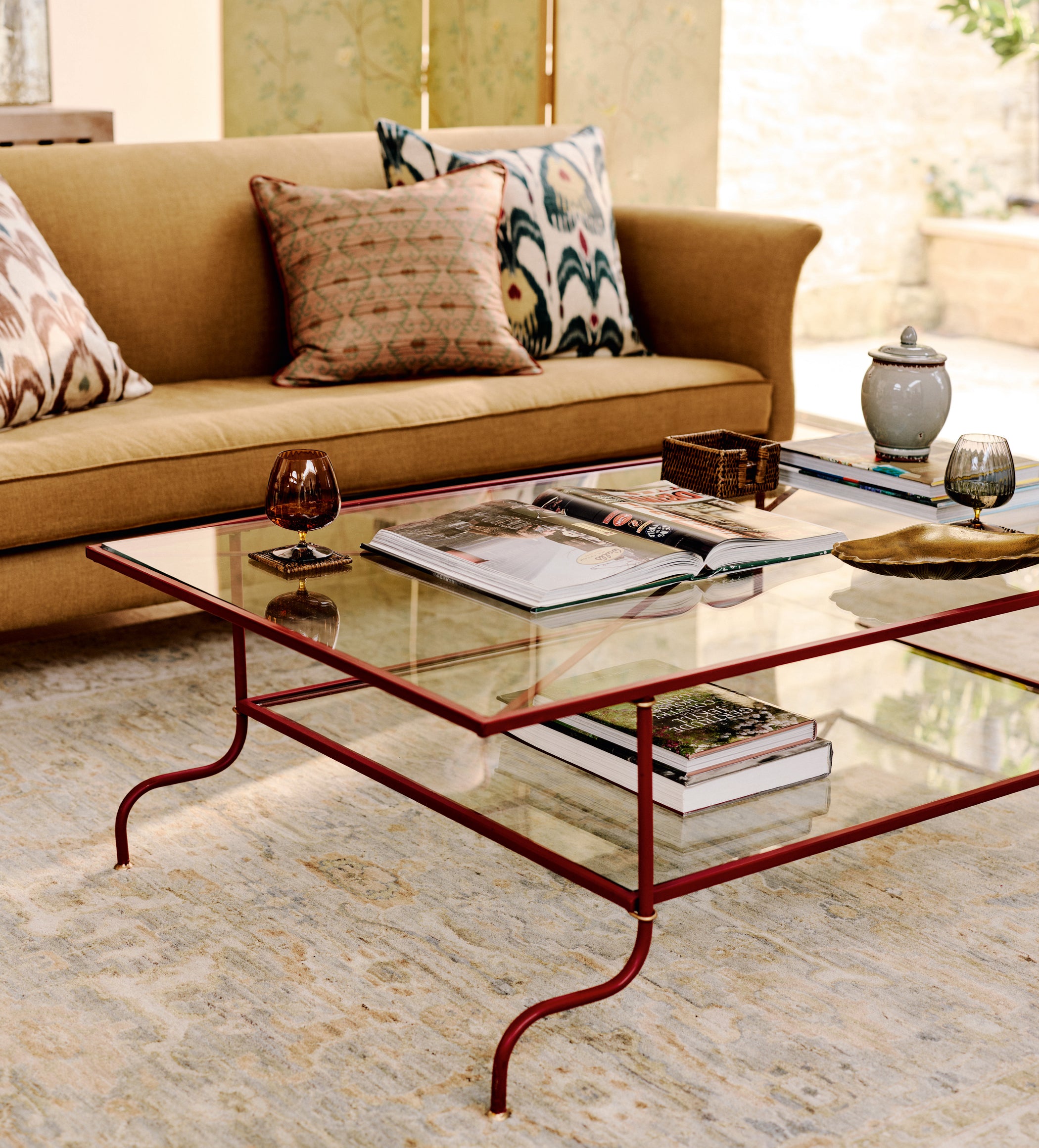 Yulan Coffee Table - Chinese Red